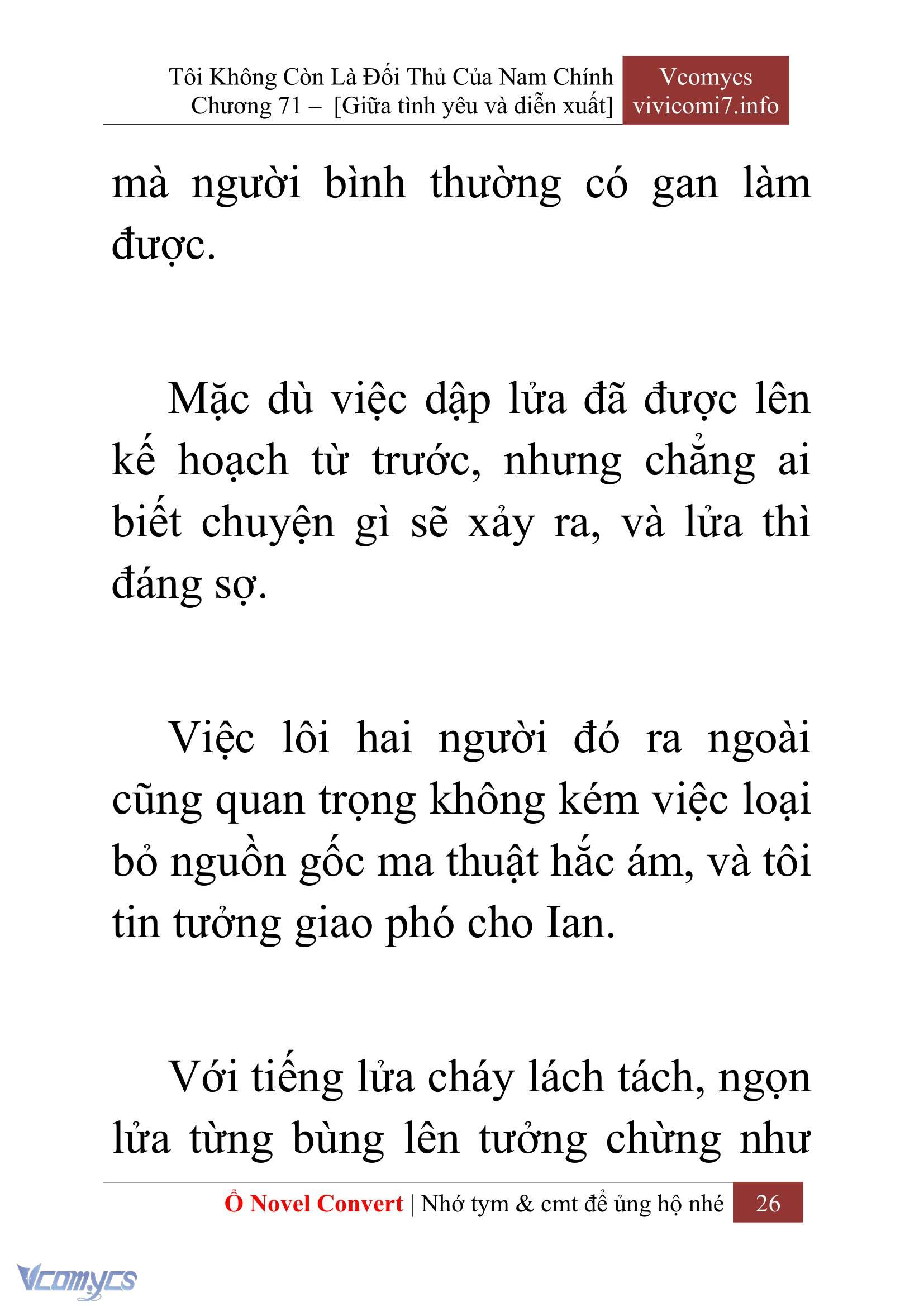 [Novel] Tôi Không Còn Là Đối Thủ Của Nam Chính Chap 71 - Next Chap 72