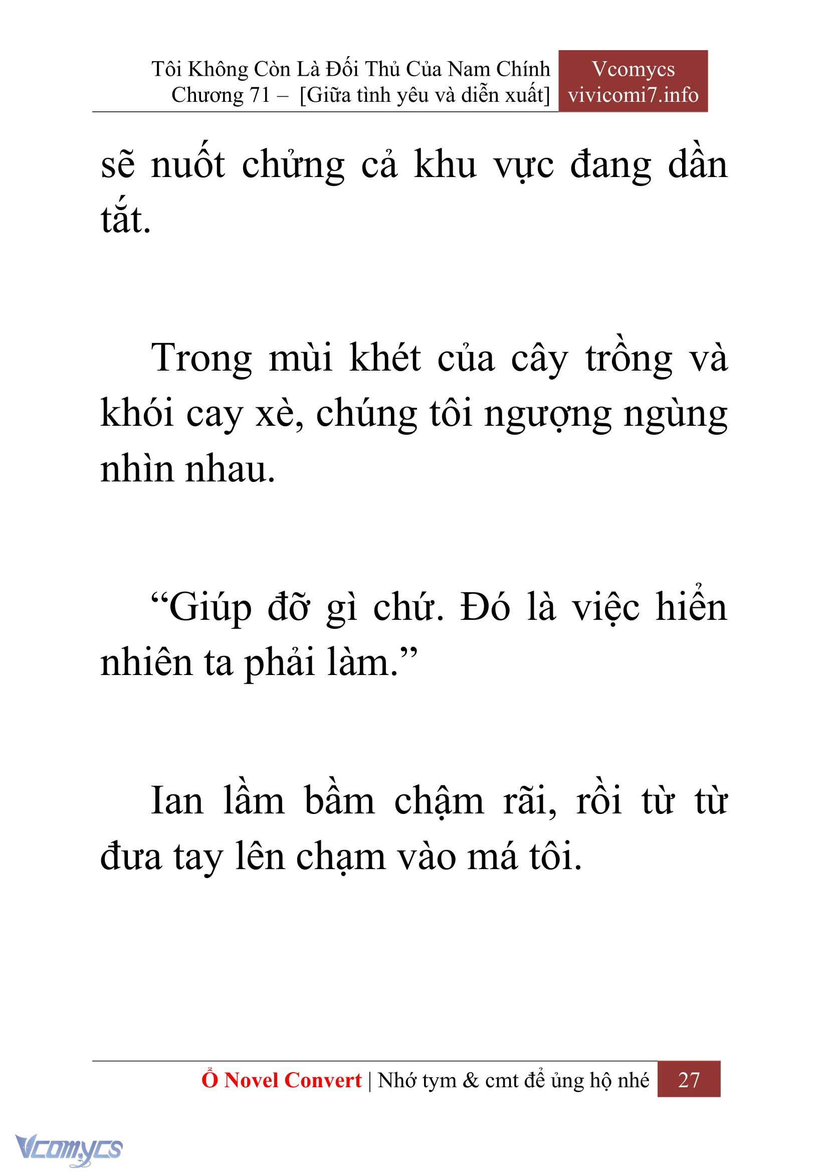 [Novel] Tôi Không Còn Là Đối Thủ Của Nam Chính Chap 71 - Next Chap 72