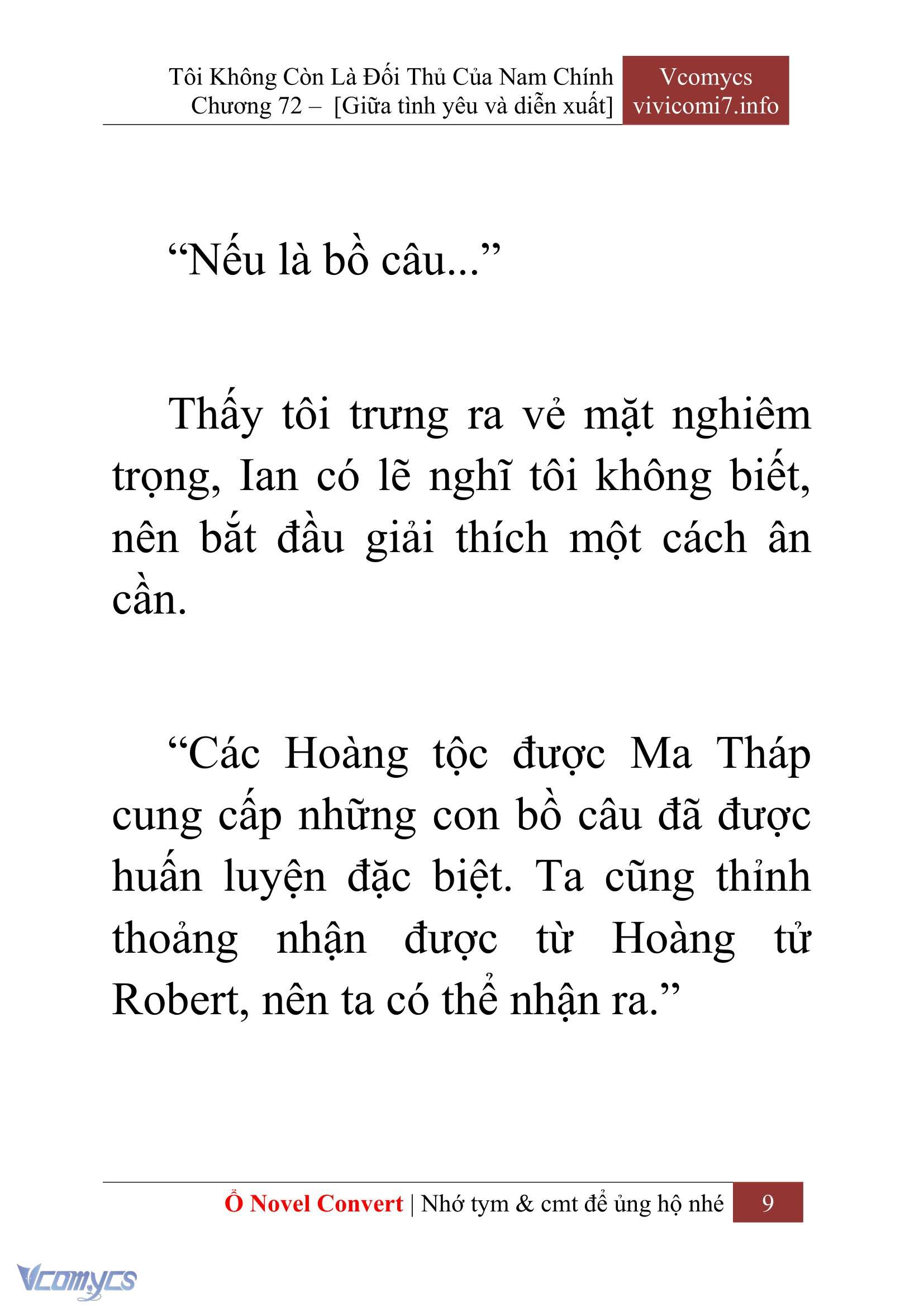 [Novel] Tôi Không Còn Là Đối Thủ Của Nam Chính Chap 72 - Next Chap 73
