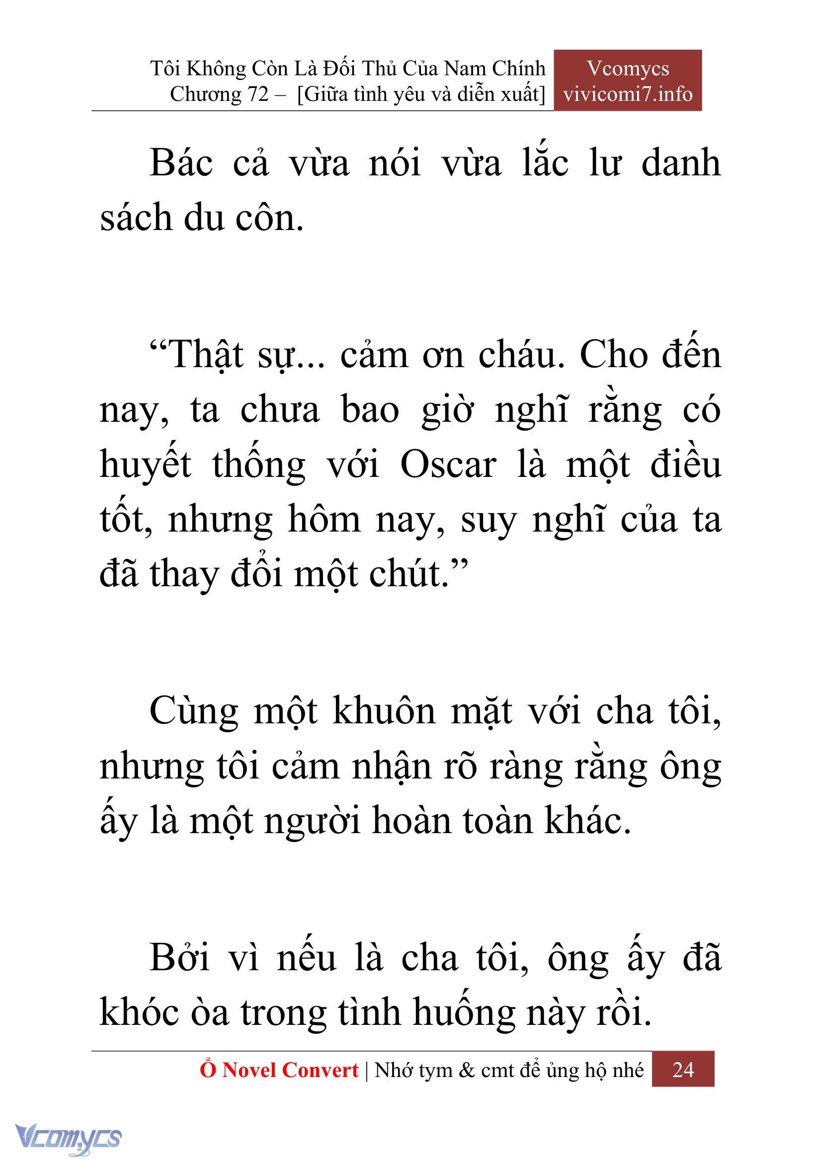 [Novel] Tôi Không Còn Là Đối Thủ Của Nam Chính Chap 72 - Next Chap 73