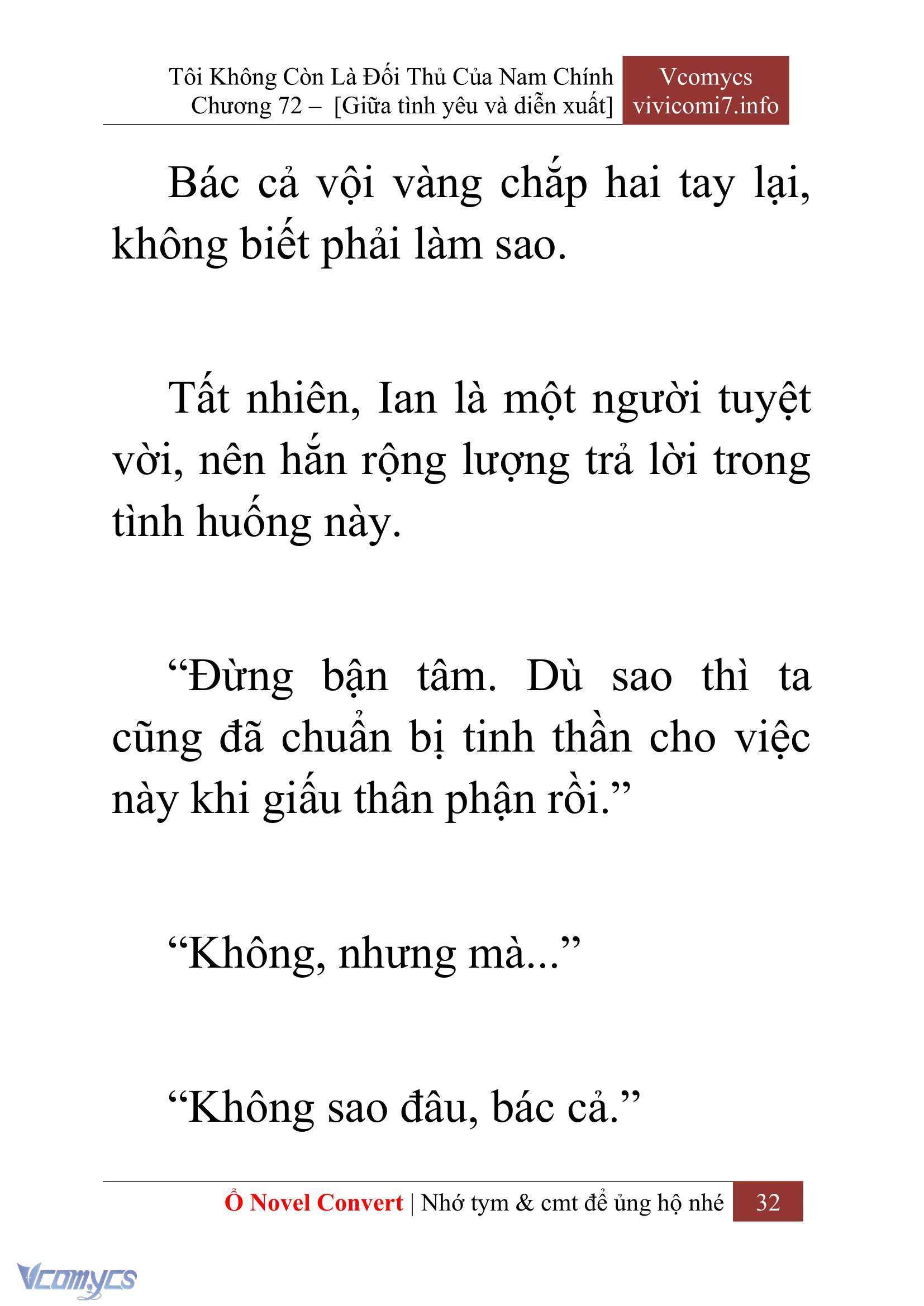 [Novel] Tôi Không Còn Là Đối Thủ Của Nam Chính Chap 72 - Next Chap 73