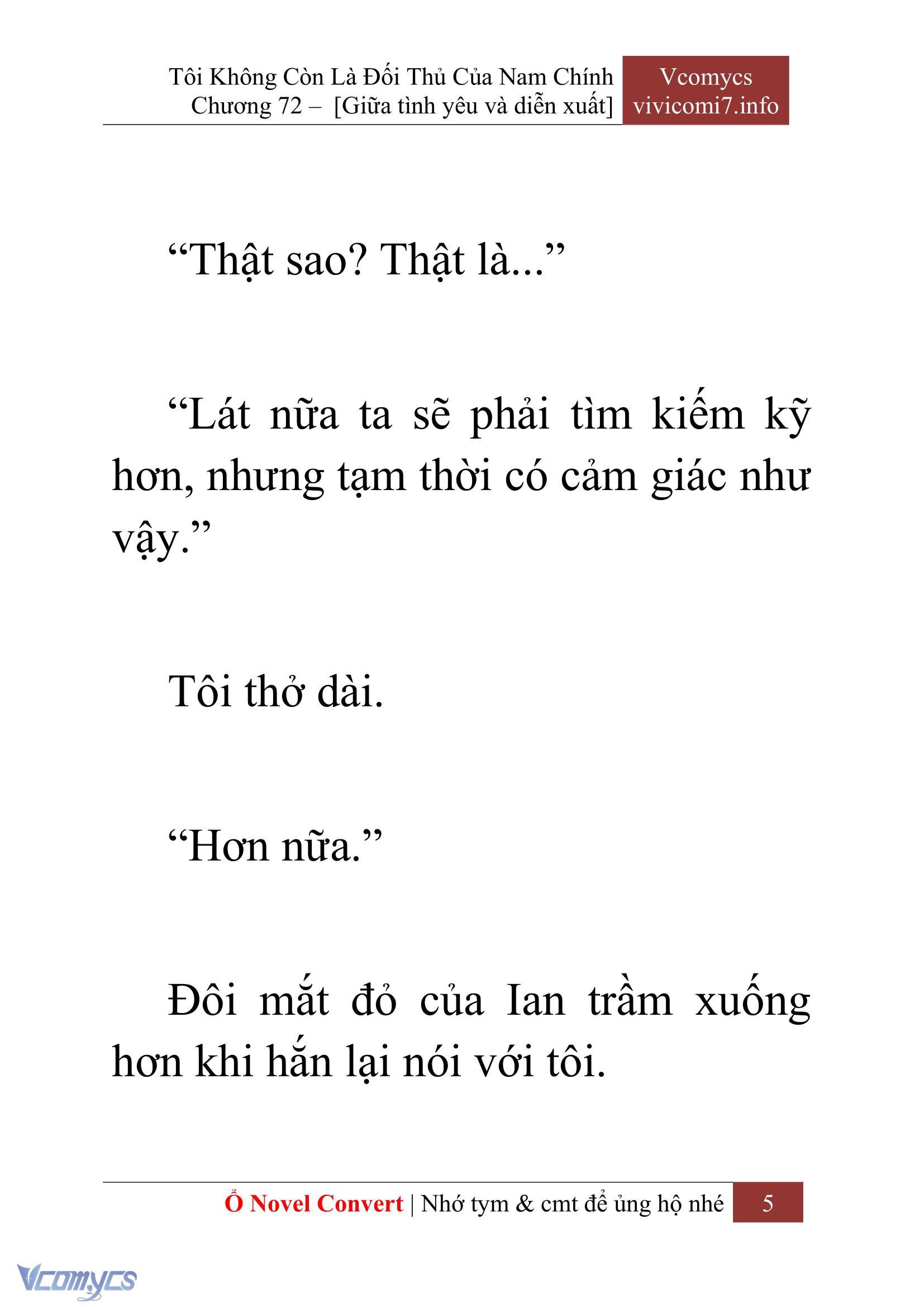 [Novel] Tôi Không Còn Là Đối Thủ Của Nam Chính Chap 72 - Next Chap 73