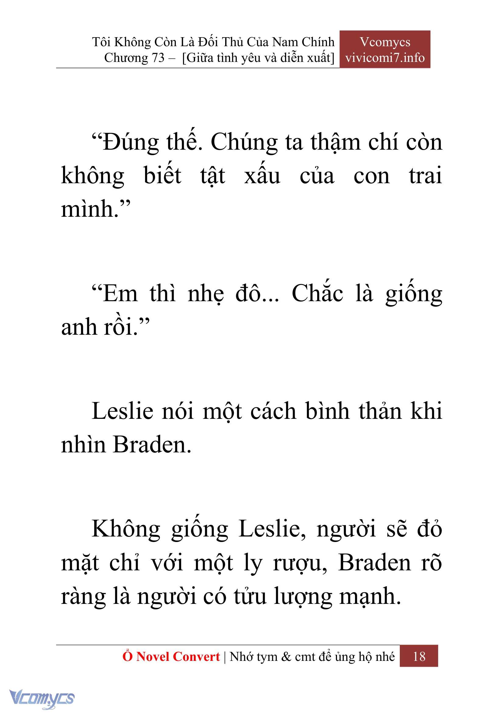 [Novel] Tôi Không Còn Là Đối Thủ Của Nam Chính Chap 73 - Next Chap 74