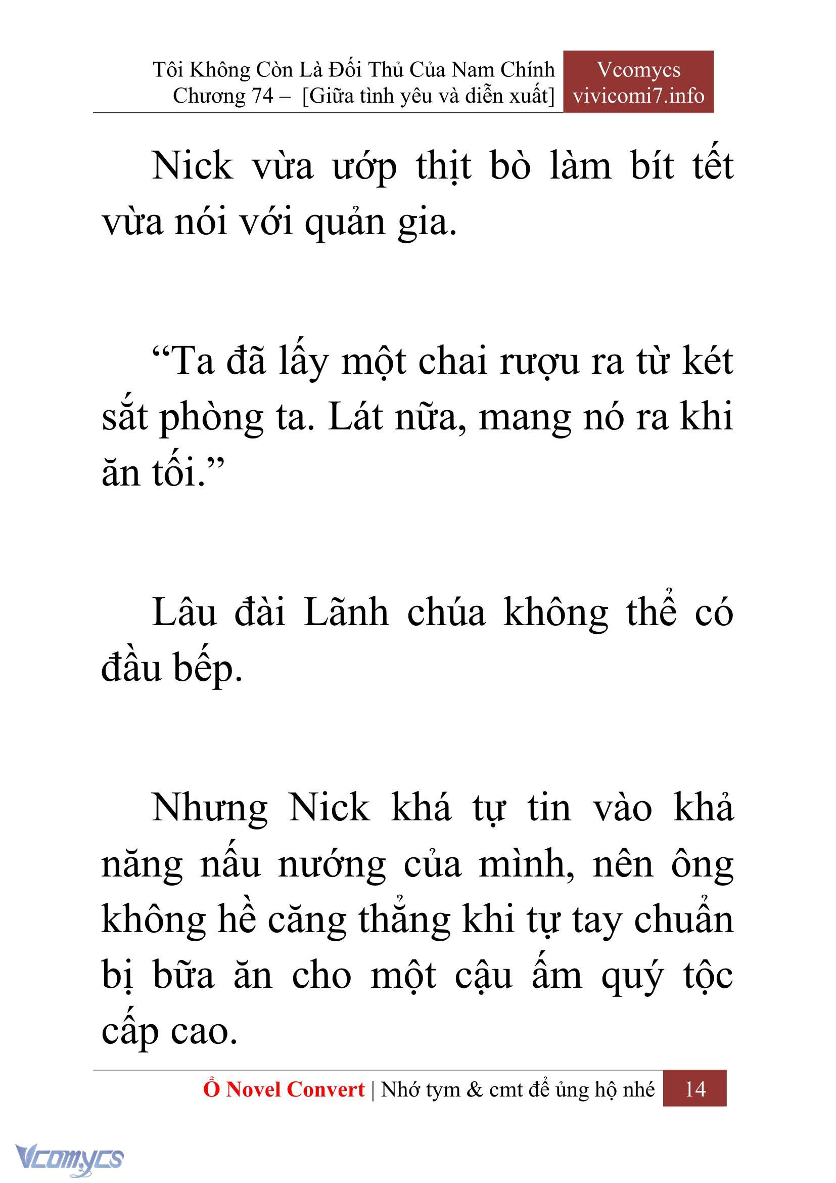 [Novel] Tôi Không Còn Là Đối Thủ Của Nam Chính Chap 74 - Next Chap 75
