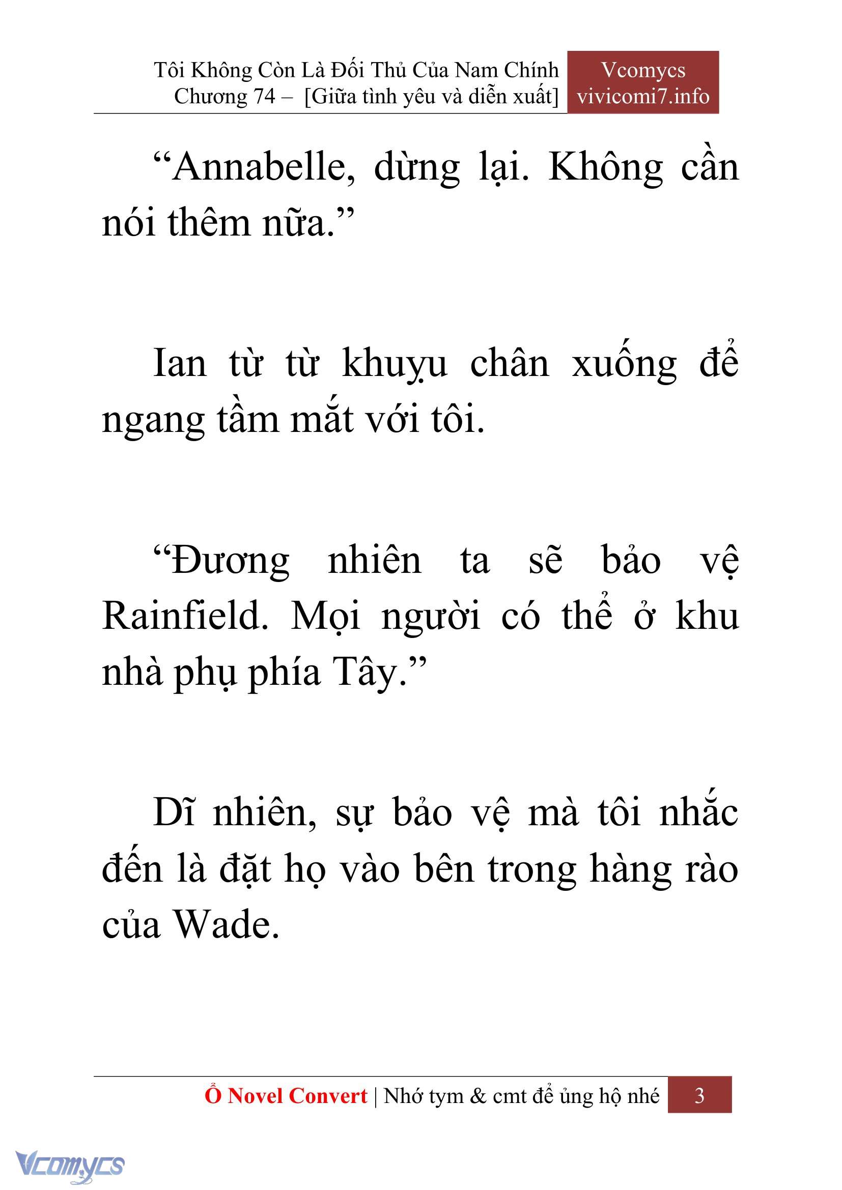 [Novel] Tôi Không Còn Là Đối Thủ Của Nam Chính Chap 74 - Next Chap 75