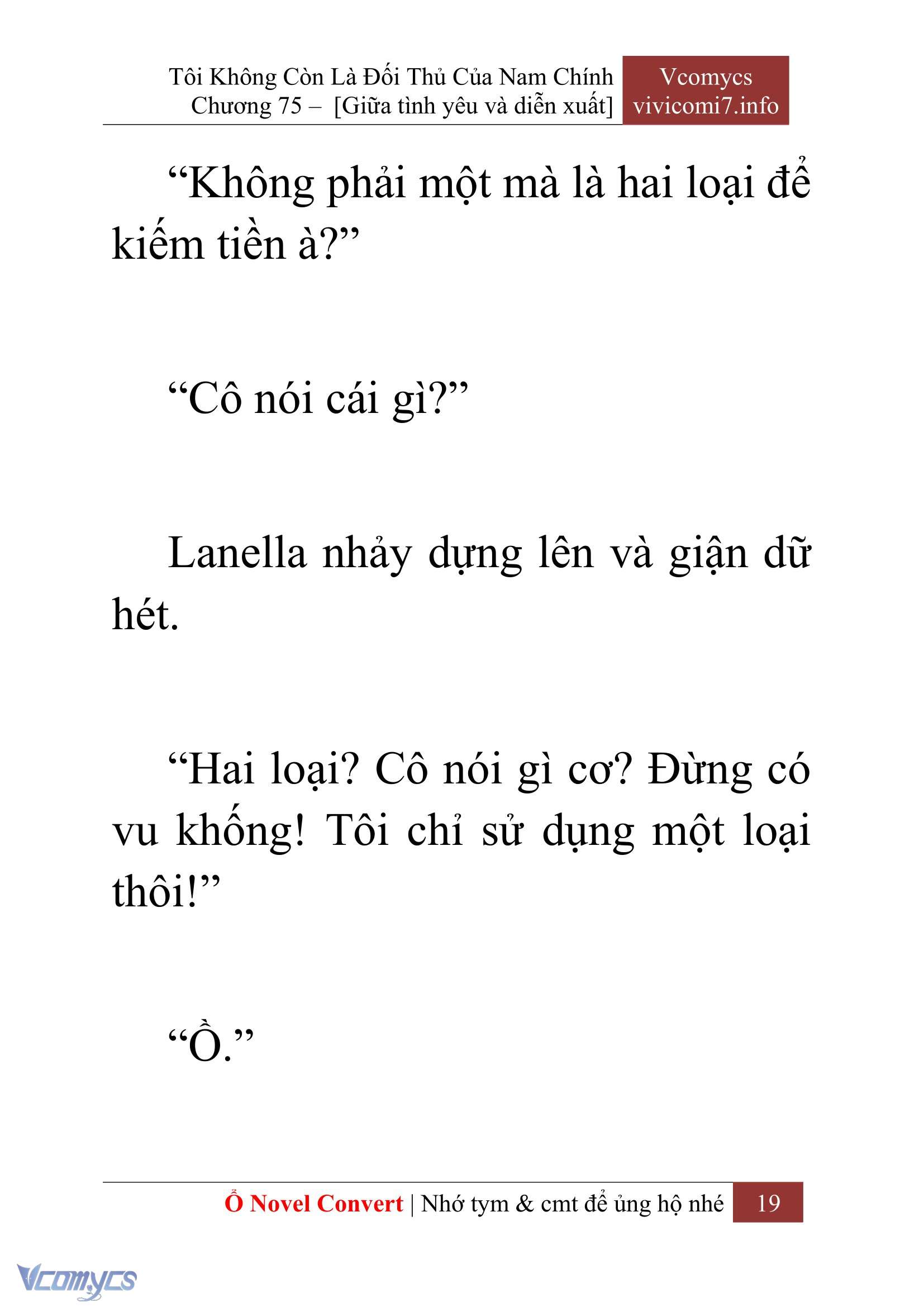 [Novel] Tôi Không Còn Là Đối Thủ Của Nam Chính Chap 75 - Next Chap 76