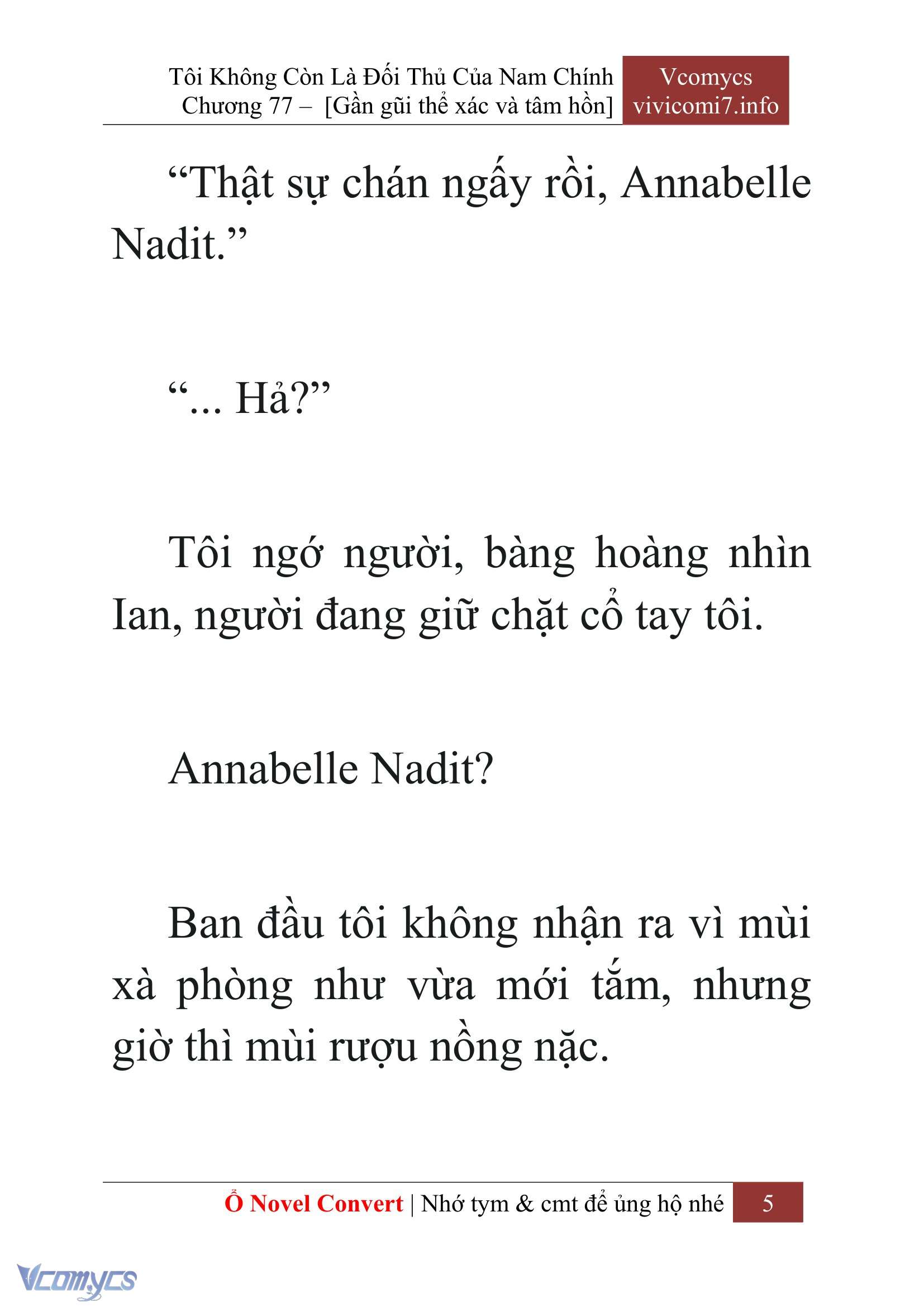 [Novel] Tôi Không Còn Là Đối Thủ Của Nam Chính Chap 77 - Next Chap 78