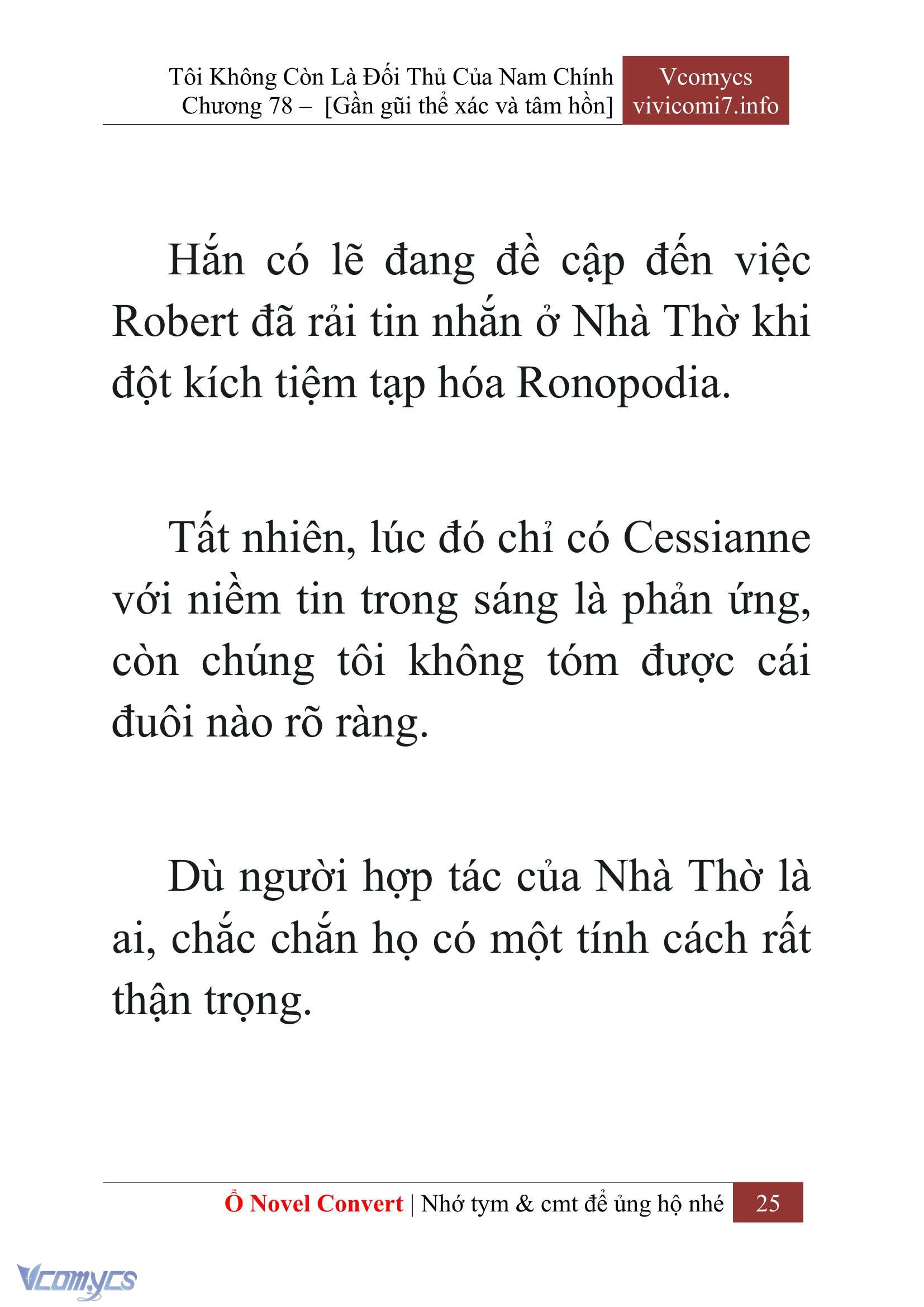 [Novel] Tôi Không Còn Là Đối Thủ Của Nam Chính Chap 78 - Next Chap 79