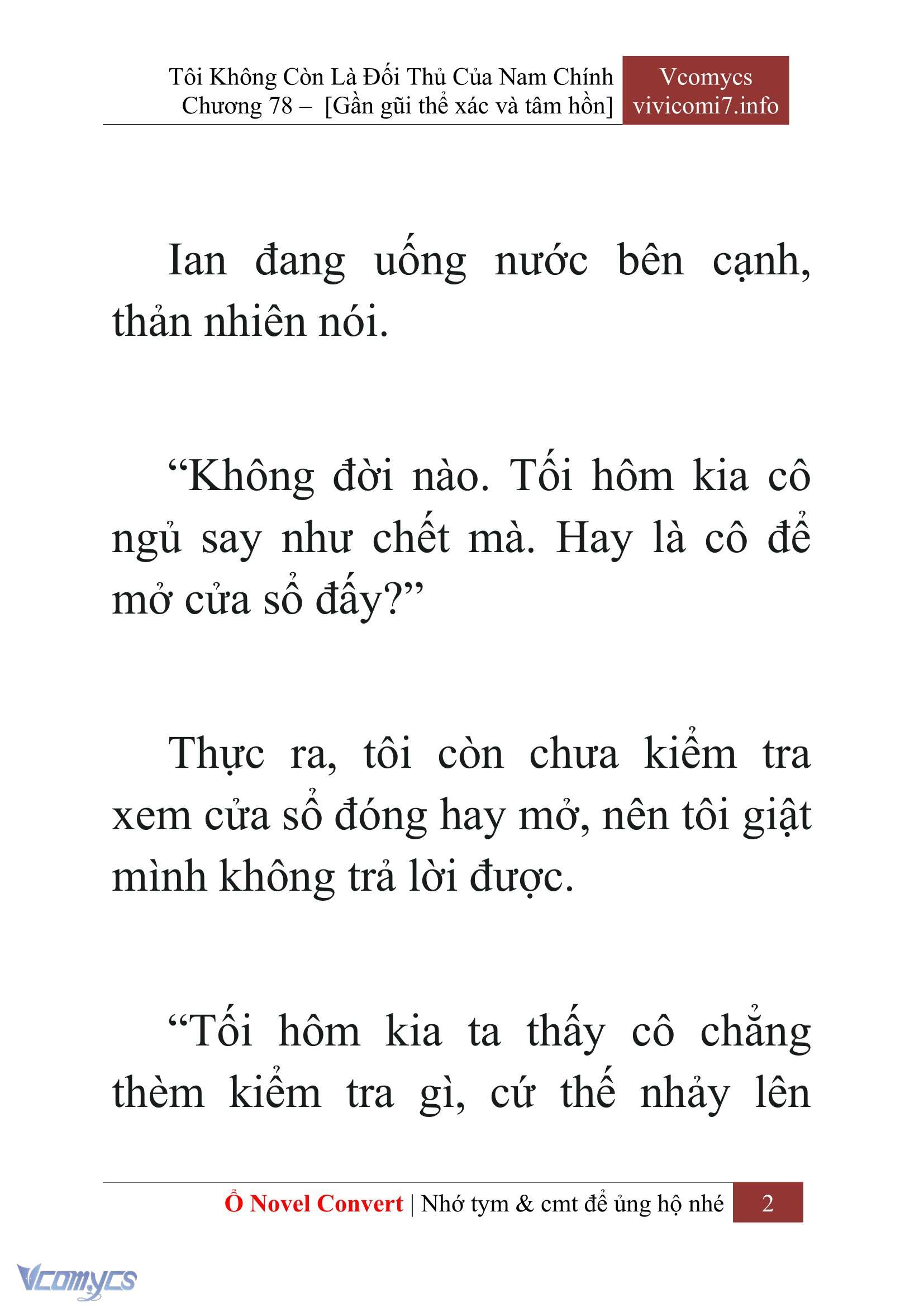[Novel] Tôi Không Còn Là Đối Thủ Của Nam Chính Chap 78 - Next Chap 79