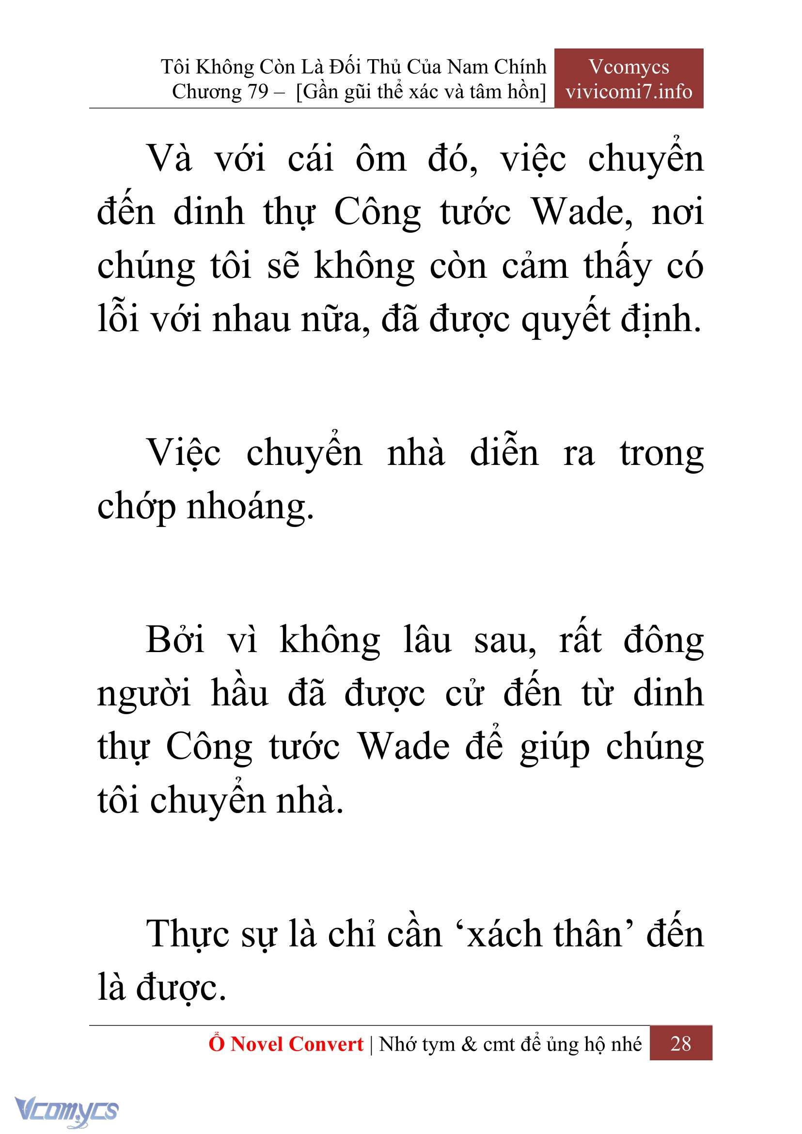 [Novel] Tôi Không Còn Là Đối Thủ Của Nam Chính Chap 79 - Next Chap 80