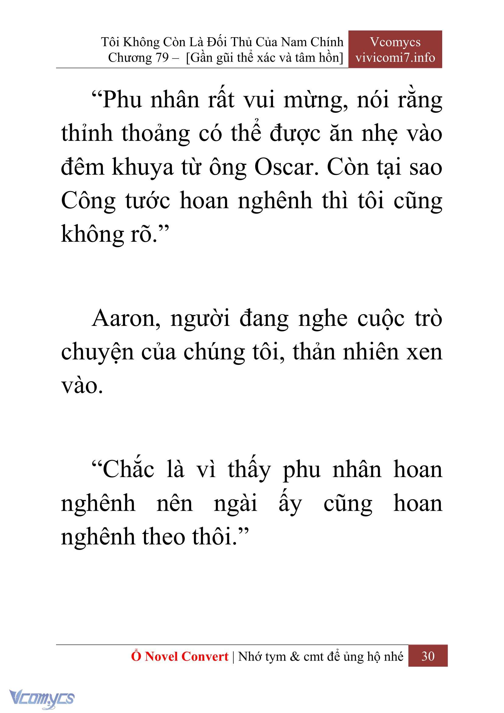 [Novel] Tôi Không Còn Là Đối Thủ Của Nam Chính Chap 79 - Next Chap 80