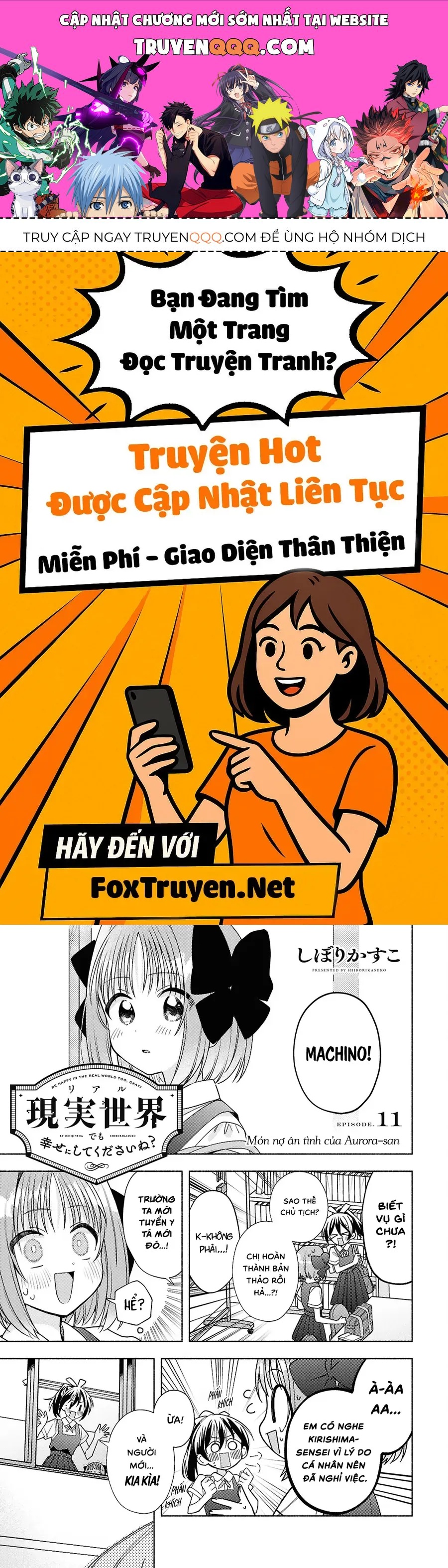 Ở Đời Thực Cũng Phải Hạnh Phúc Nhé! Chap 11 - Next Chap 12