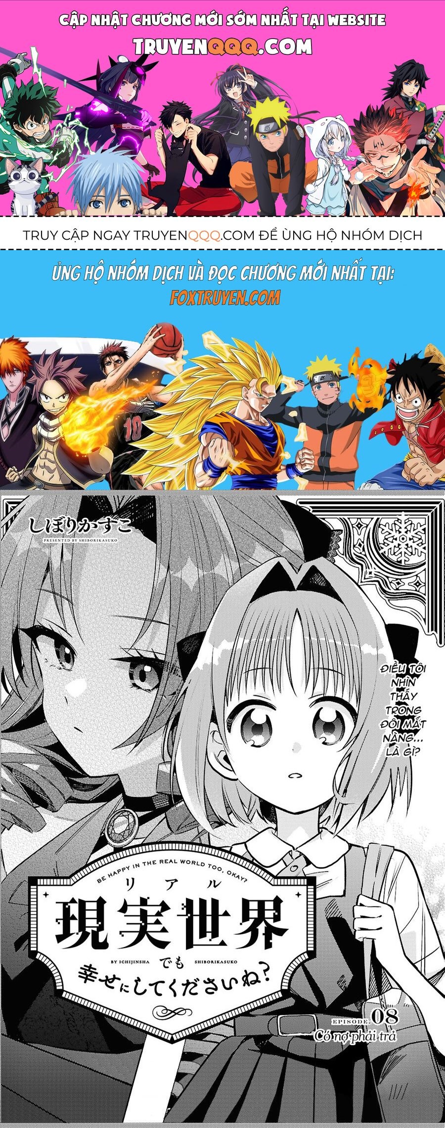 Ở Đời Thực Cũng Phải Hạnh Phúc Nhé! Chap 8 - Next Chap 9