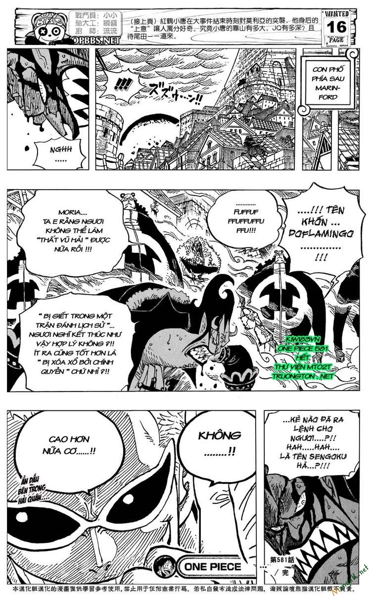 One Piece Chap 581 - Next Chap 582