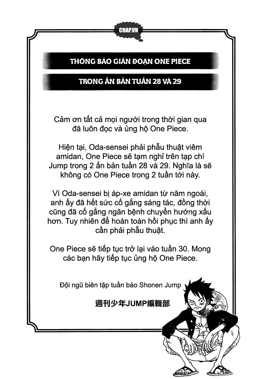 One Piece Chap 749 - Next Chap 750