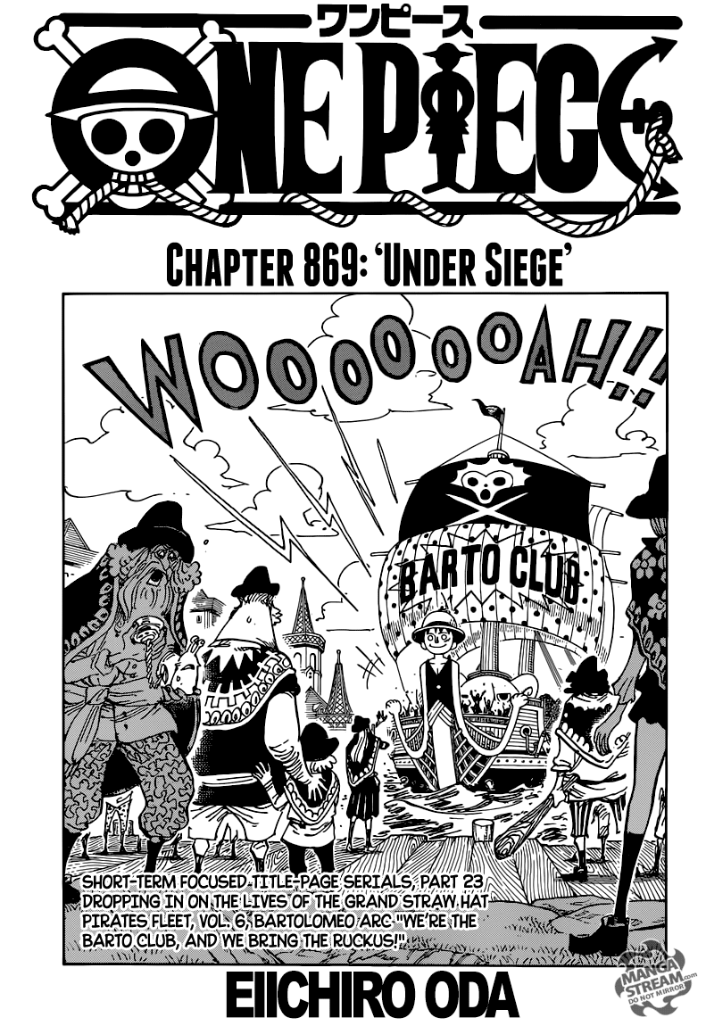 One Piece Chap 869 - Next Chap 870