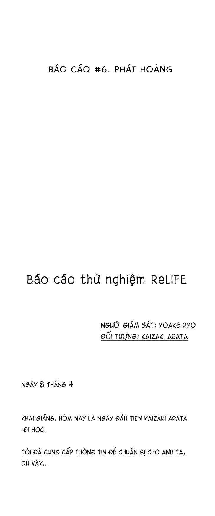 Relife Chap 6 - Next Chap 7