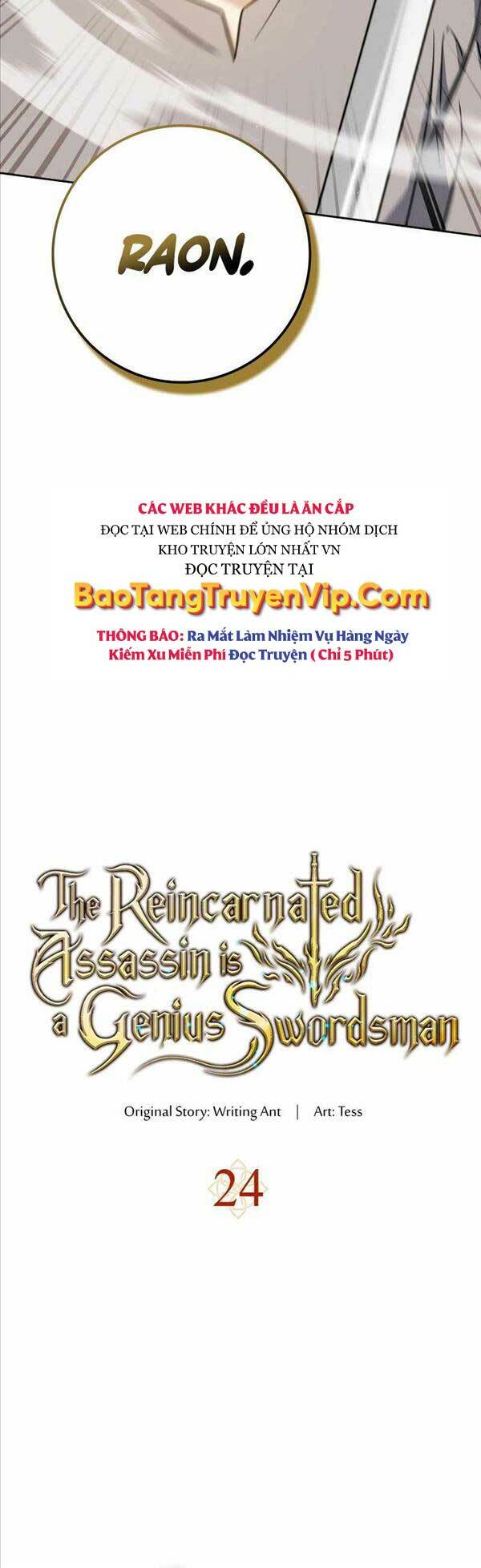 Sát Thủ Tái Sinh Thành Một Kiếm Sĩ Thiên Tài Chap 24 - Next Chap 25
