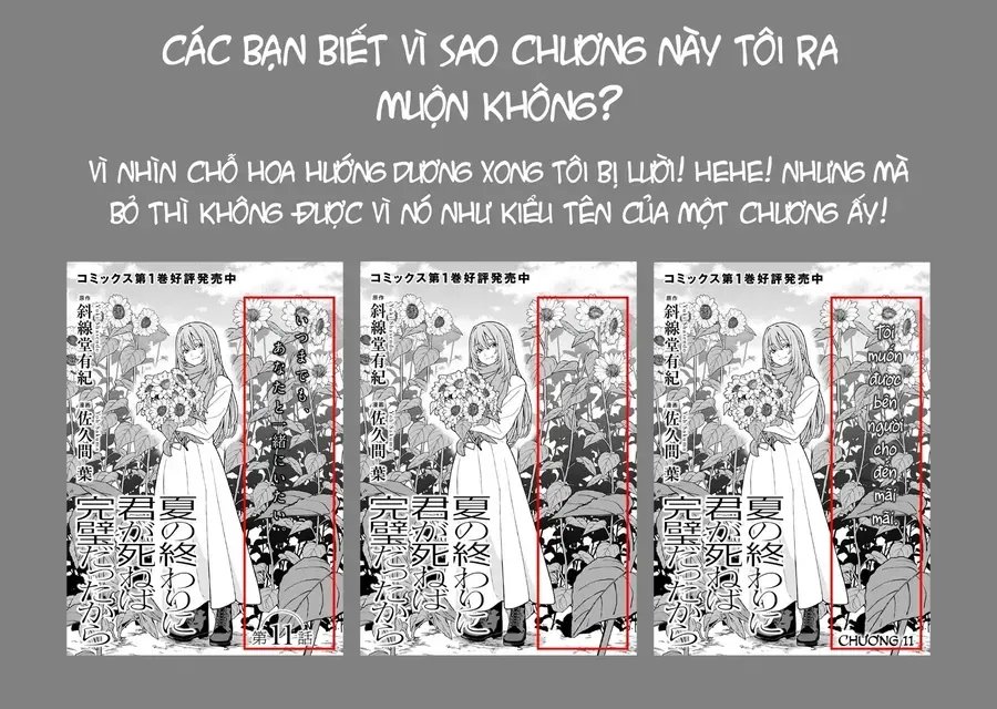 Sẽ Thật Hoàn Hảo Nếu Chị Ra Đi Vào Lúc Hạ Tàn Chap 11 - Next Chap 12