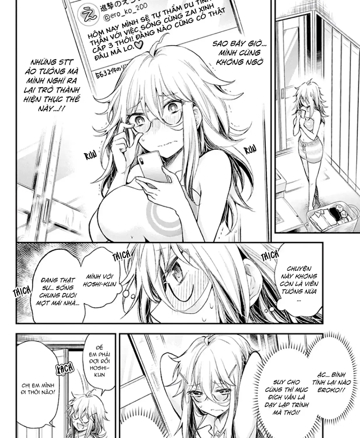 Shingeki No Eroko-San: Hen Na Oneesan Wa Danshi Kousei To Nakayoku Naritai Chap 12 - Next Chap 13