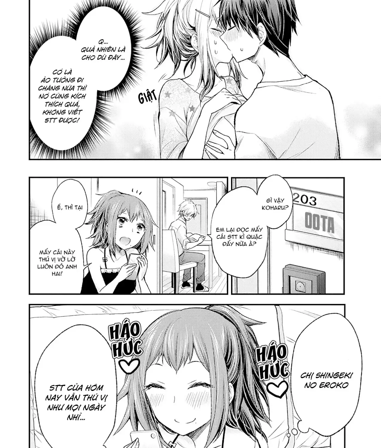 Shingeki No Eroko-San: Hen Na Oneesan Wa Danshi Kousei To Nakayoku Naritai Chap 14 - Next Chap 15