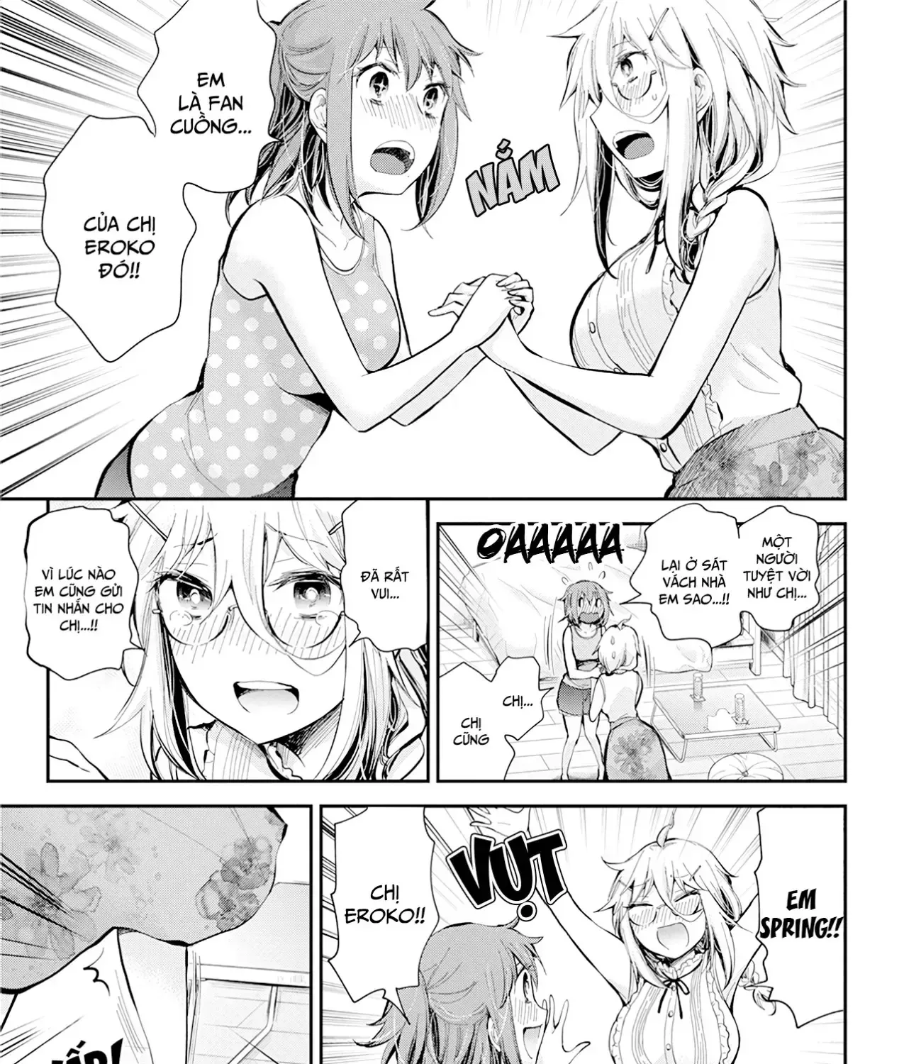 Shingeki No Eroko-San: Hen Na Oneesan Wa Danshi Kousei To Nakayoku Naritai Chap 18 - Next Chap 19