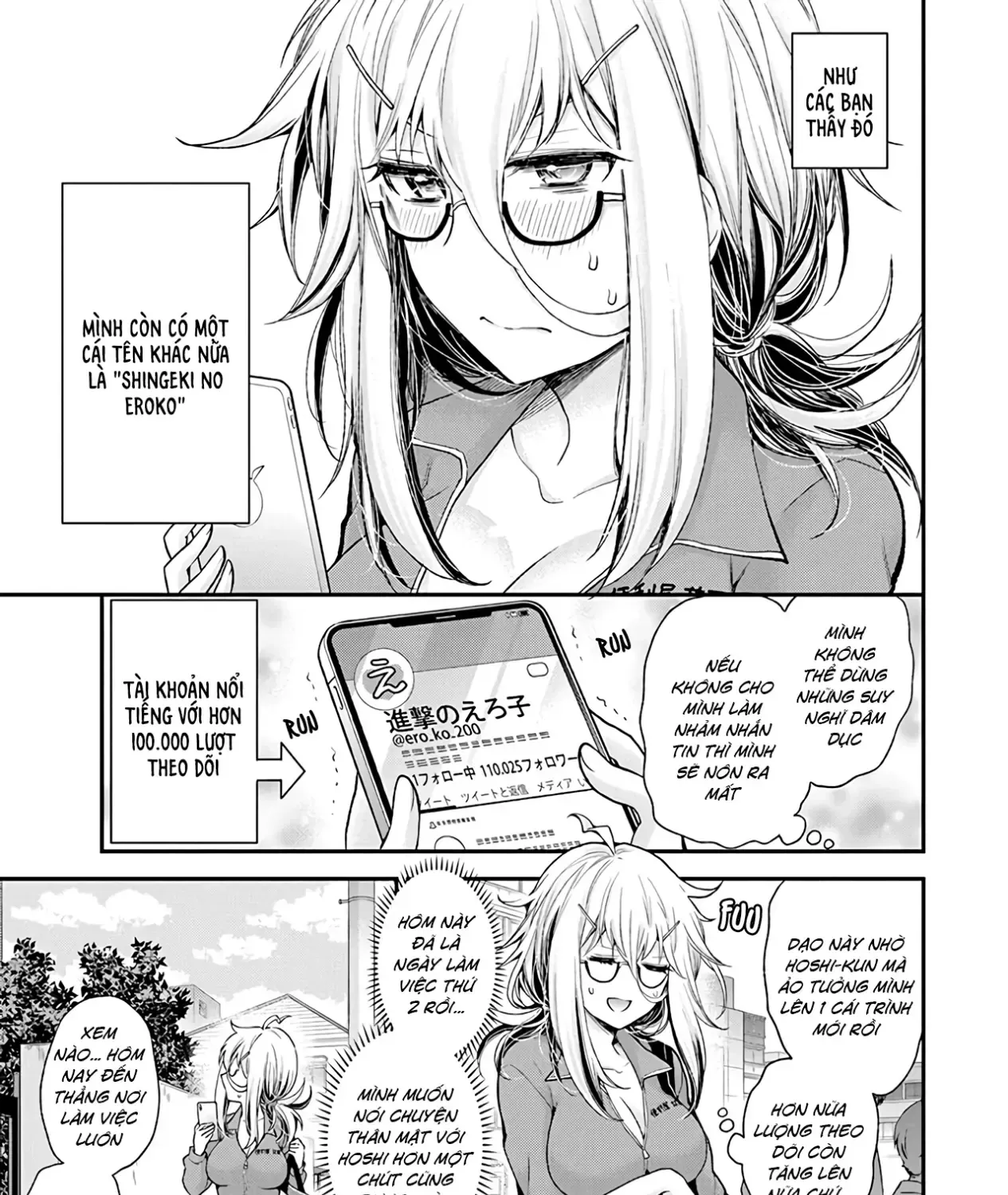 Shingeki No Eroko-San: Hen Na Oneesan Wa Danshi Kousei To Nakayoku Naritai Chap 2 - Next Chap 3