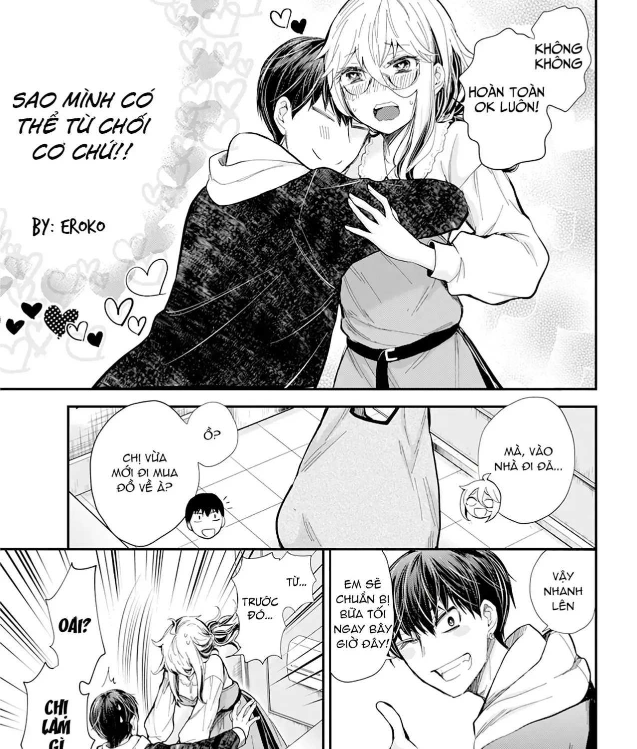 Shingeki No Eroko-San: Hen Na Oneesan Wa Danshi Kousei To Nakayoku Naritai Chap 30 - Next Chap 31