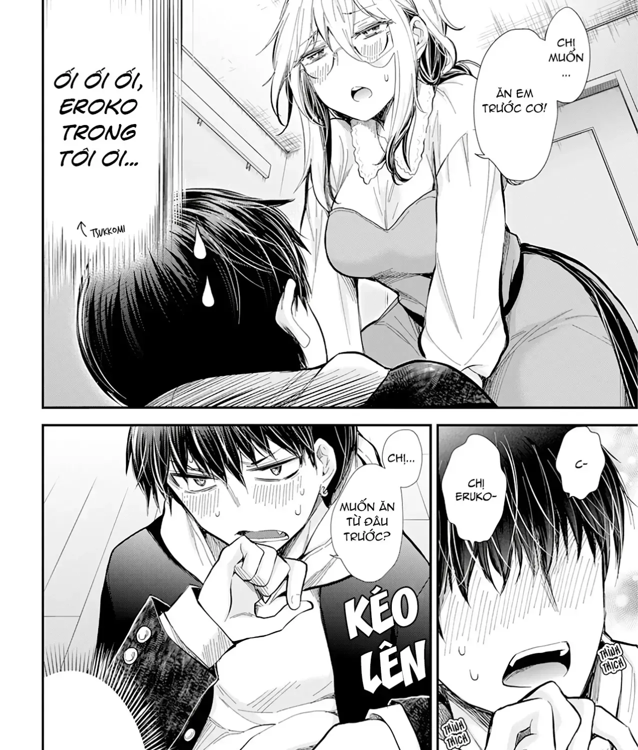 Shingeki No Eroko-San: Hen Na Oneesan Wa Danshi Kousei To Nakayoku Naritai Chap 30 - Next Chap 31