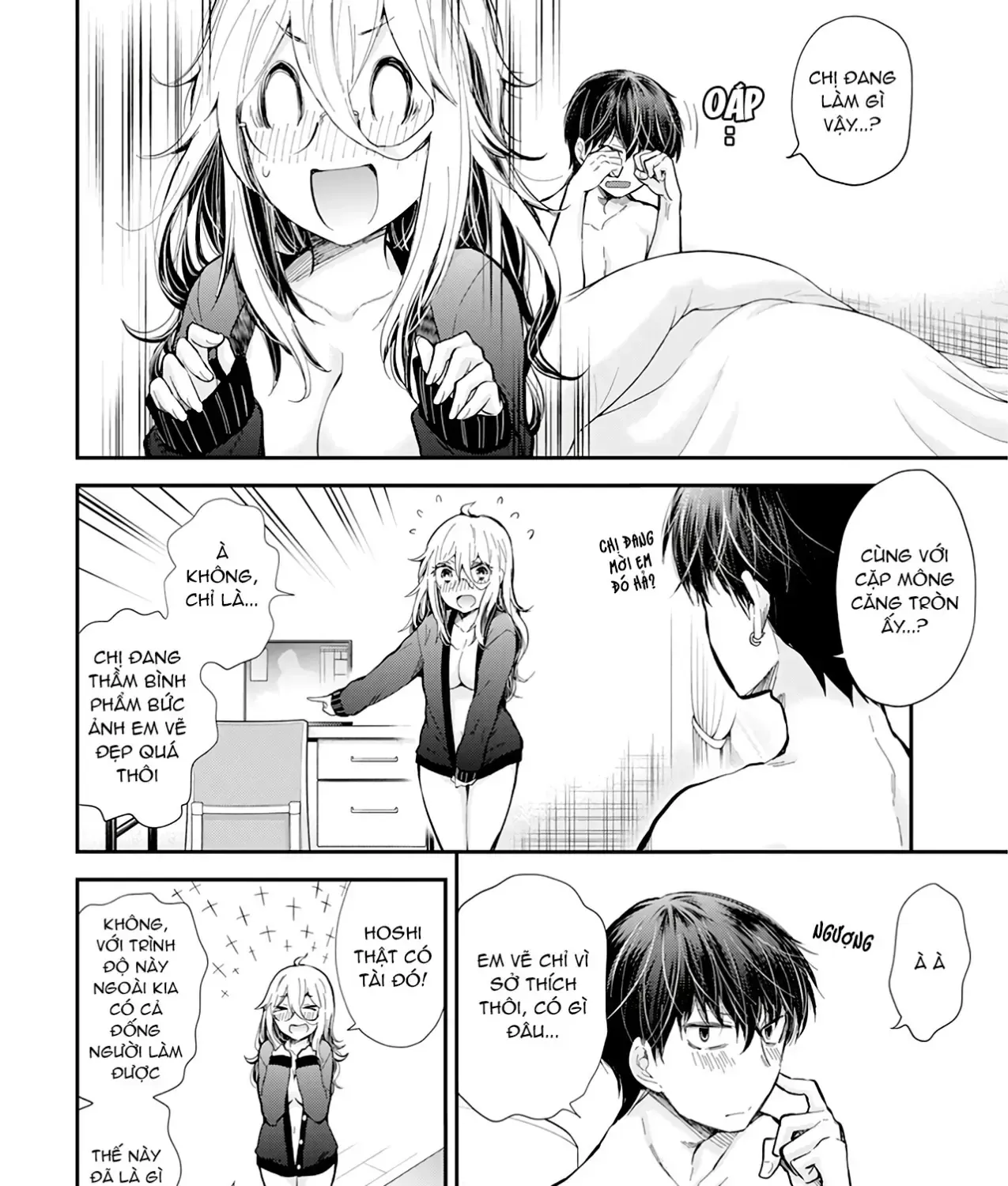 Shingeki No Eroko-San: Hen Na Oneesan Wa Danshi Kousei To Nakayoku Naritai Chap 33 - Next Chap 34