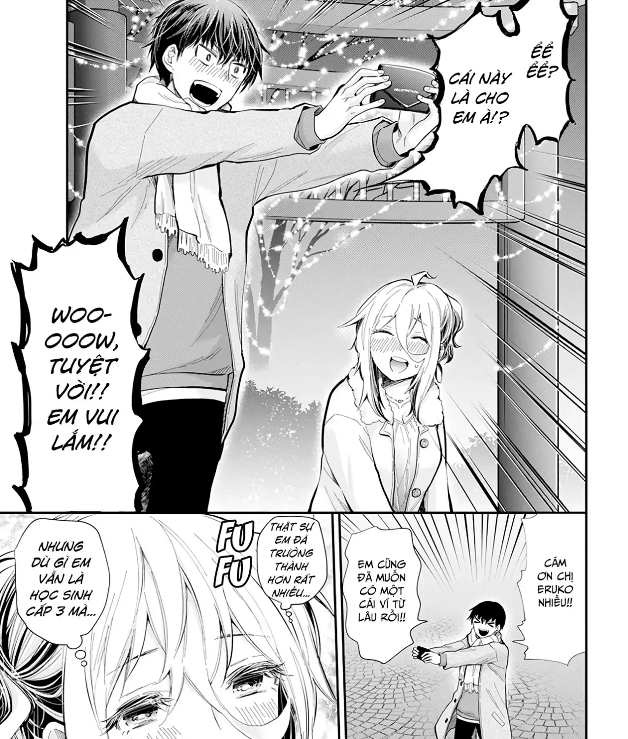 Shingeki No Eroko-San: Hen Na Oneesan Wa Danshi Kousei To Nakayoku Naritai Chap 35 - Next Chap 36