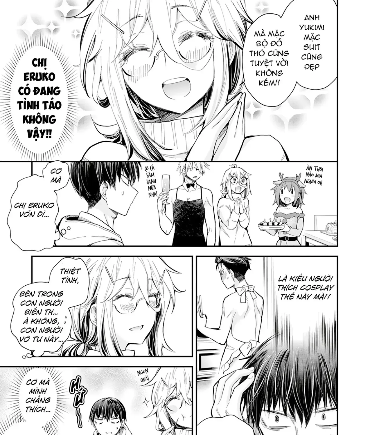 Shingeki No Eroko-San: Hen Na Oneesan Wa Danshi Kousei To Nakayoku Naritai Chap 36 - Next Chap 37