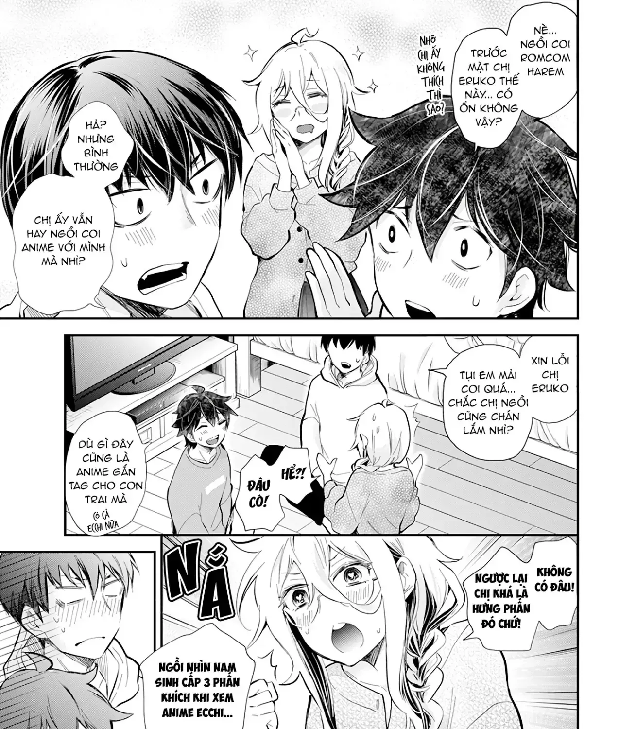 Shingeki No Eroko-San: Hen Na Oneesan Wa Danshi Kousei To Nakayoku Naritai Chap 40 - Next Chap 41