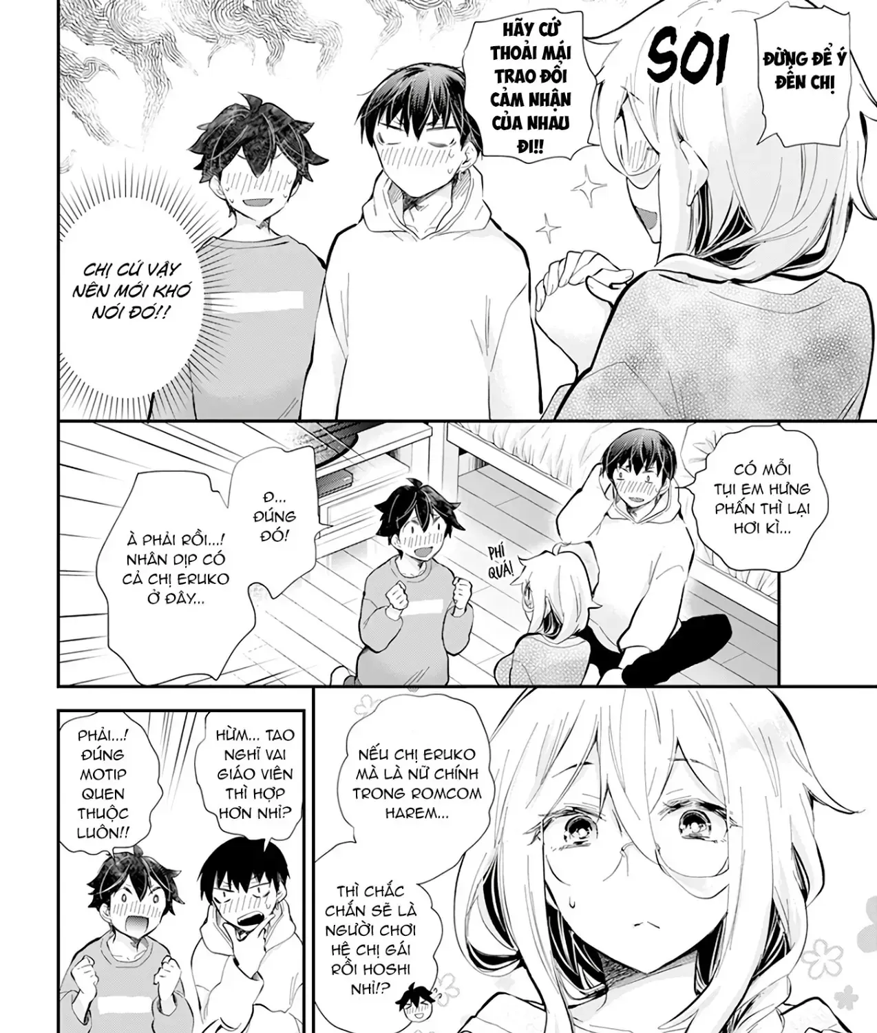 Shingeki No Eroko-San: Hen Na Oneesan Wa Danshi Kousei To Nakayoku Naritai Chap 40 - Next Chap 41