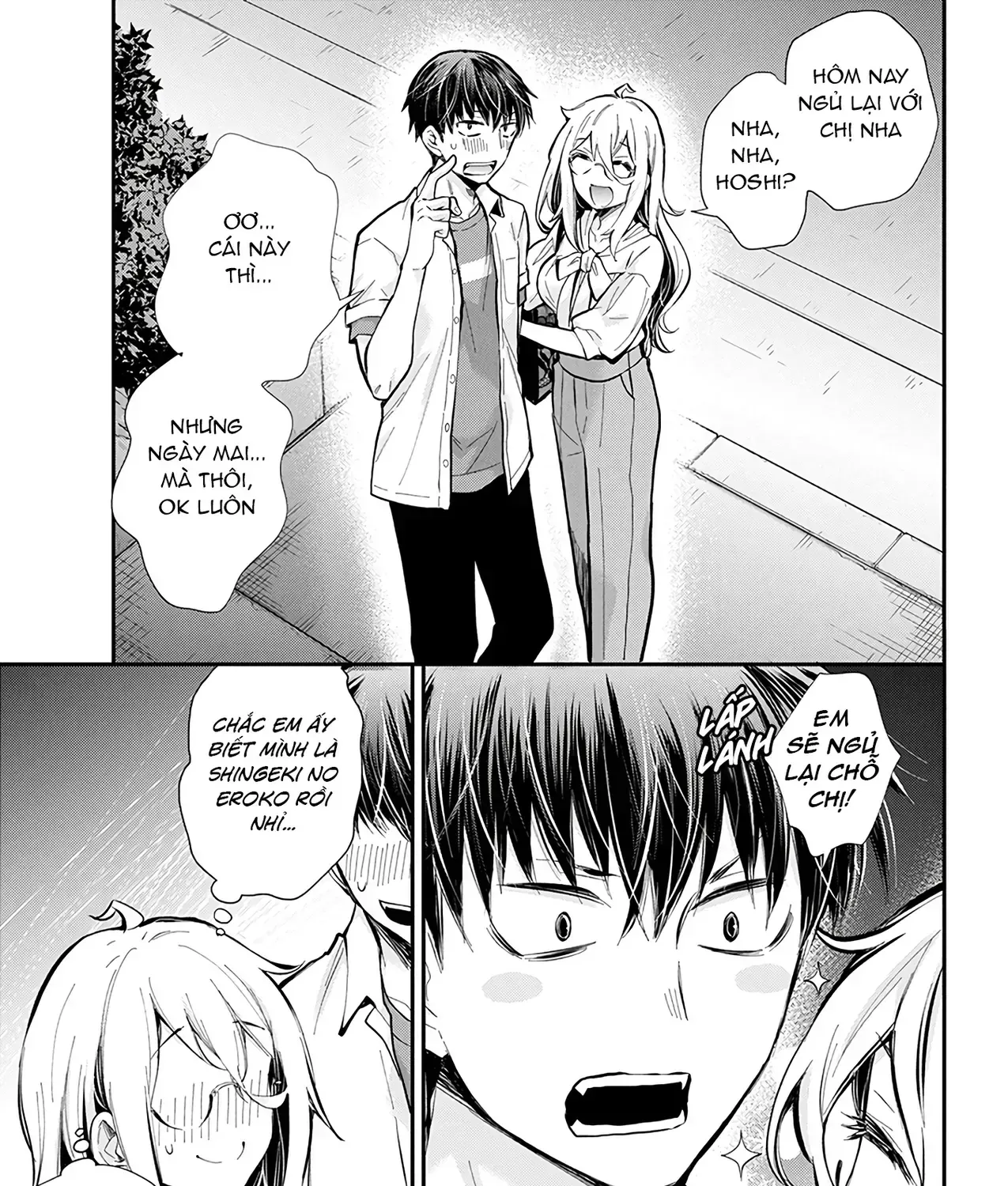 Shingeki No Eroko-San: Hen Na Oneesan Wa Danshi Kousei To Nakayoku Naritai Chap 46 - Next Chap 47