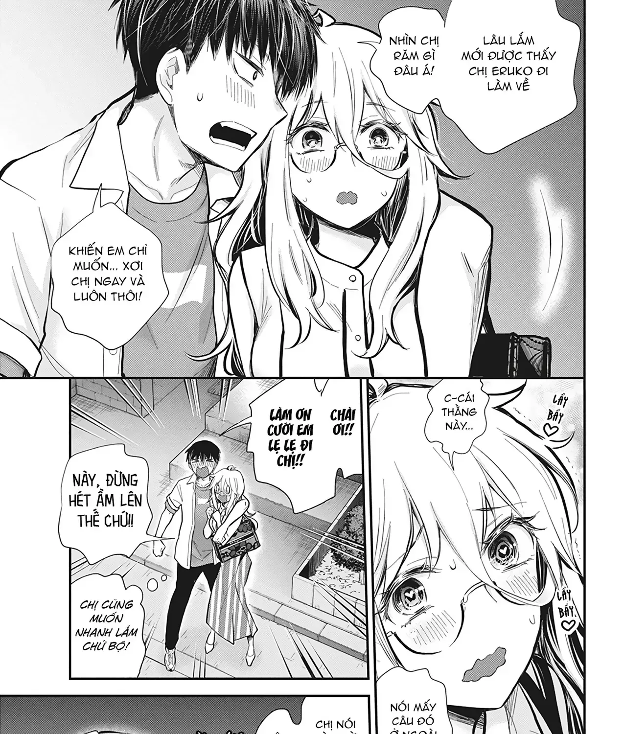 Shingeki No Eroko-San: Hen Na Oneesan Wa Danshi Kousei To Nakayoku Naritai Chap 46 - Next Chap 47