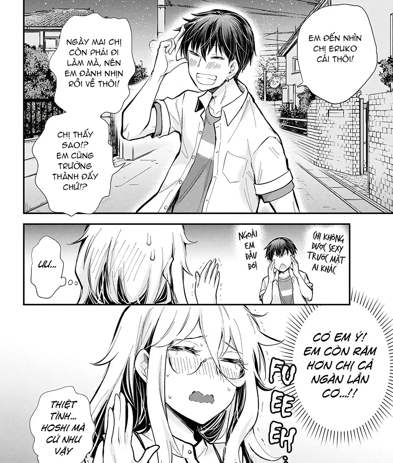 Shingeki No Eroko-San: Hen Na Oneesan Wa Danshi Kousei To Nakayoku Naritai Chap 46 - Next Chap 47