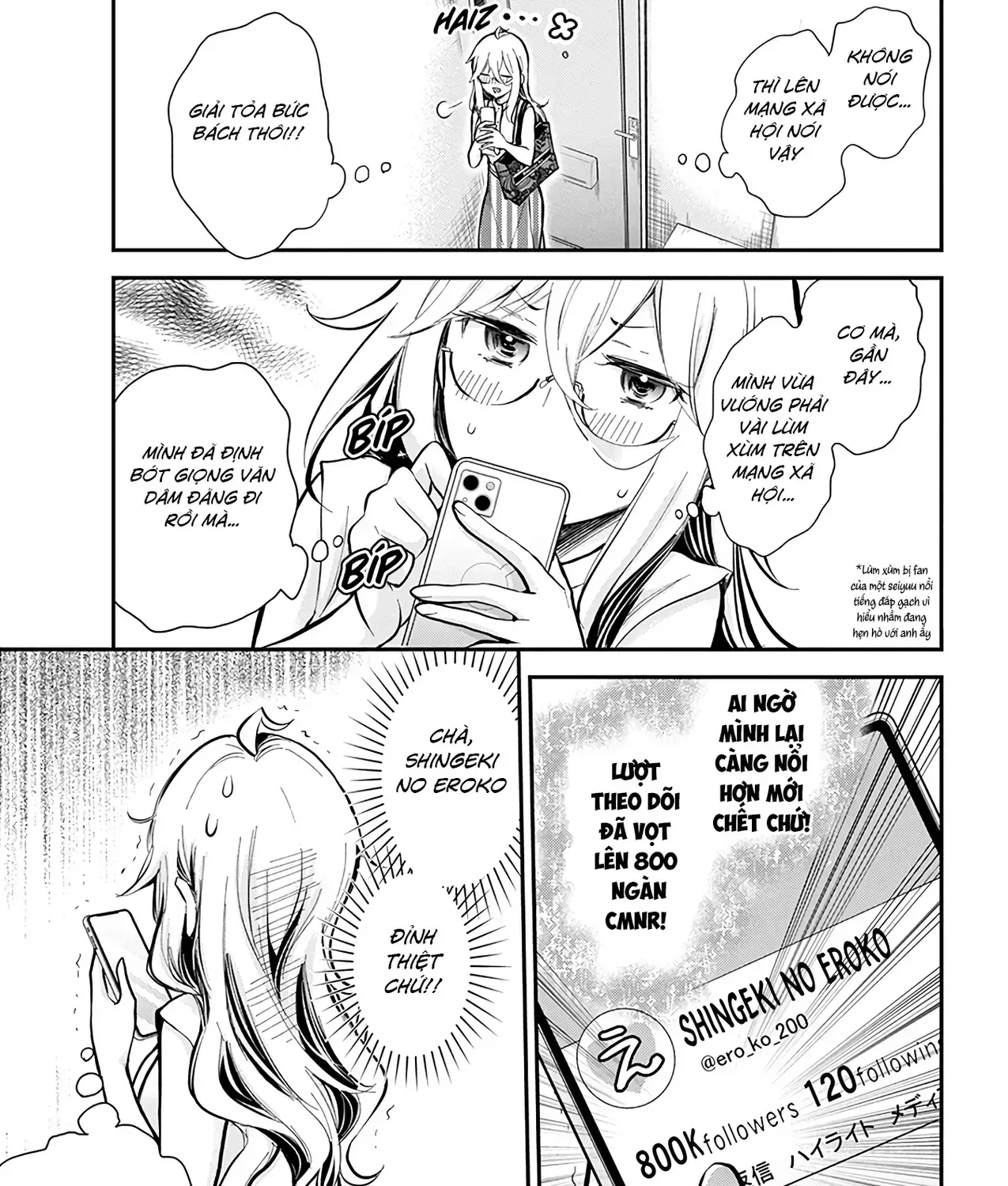 Shingeki No Eroko-San: Hen Na Oneesan Wa Danshi Kousei To Nakayoku Naritai Chap 46 - Next Chap 47