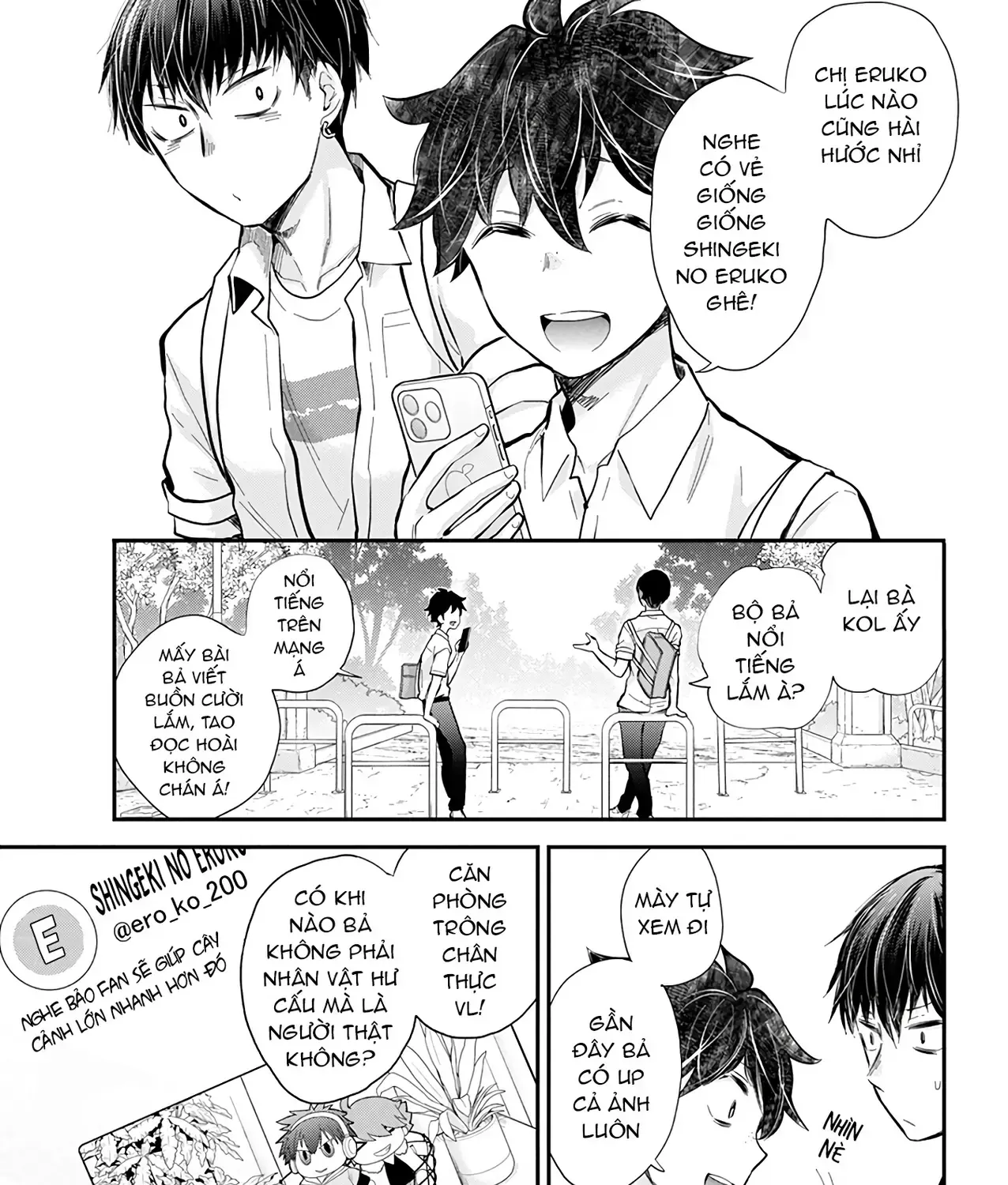 Shingeki No Eroko-San: Hen Na Oneesan Wa Danshi Kousei To Nakayoku Naritai Chap 51 - Next Chap 52