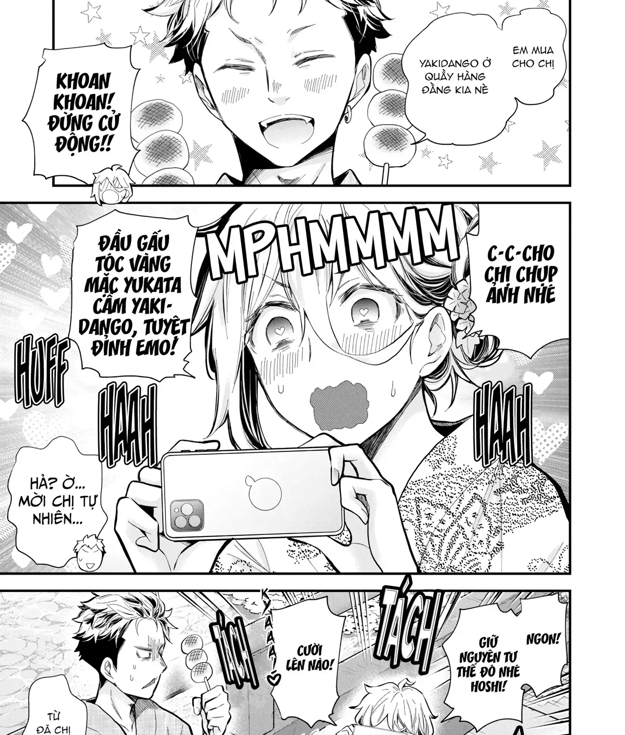 Shingeki No Eroko-San: Hen Na Oneesan Wa Danshi Kousei To Nakayoku Naritai Chap 52 - Next Chap 53