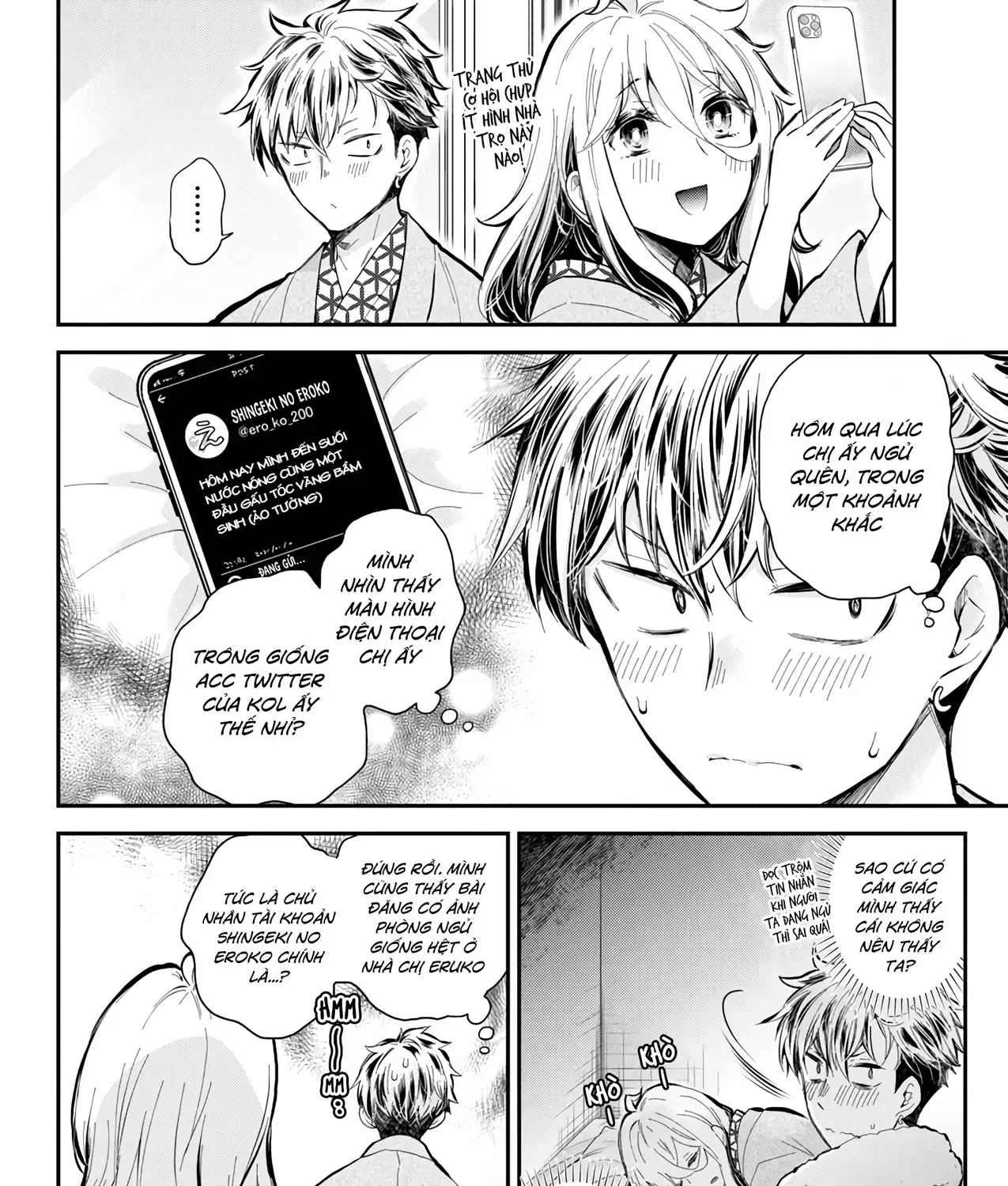 Shingeki No Eroko-San: Hen Na Oneesan Wa Danshi Kousei To Nakayoku Naritai Chap 53 - Next Chap 54