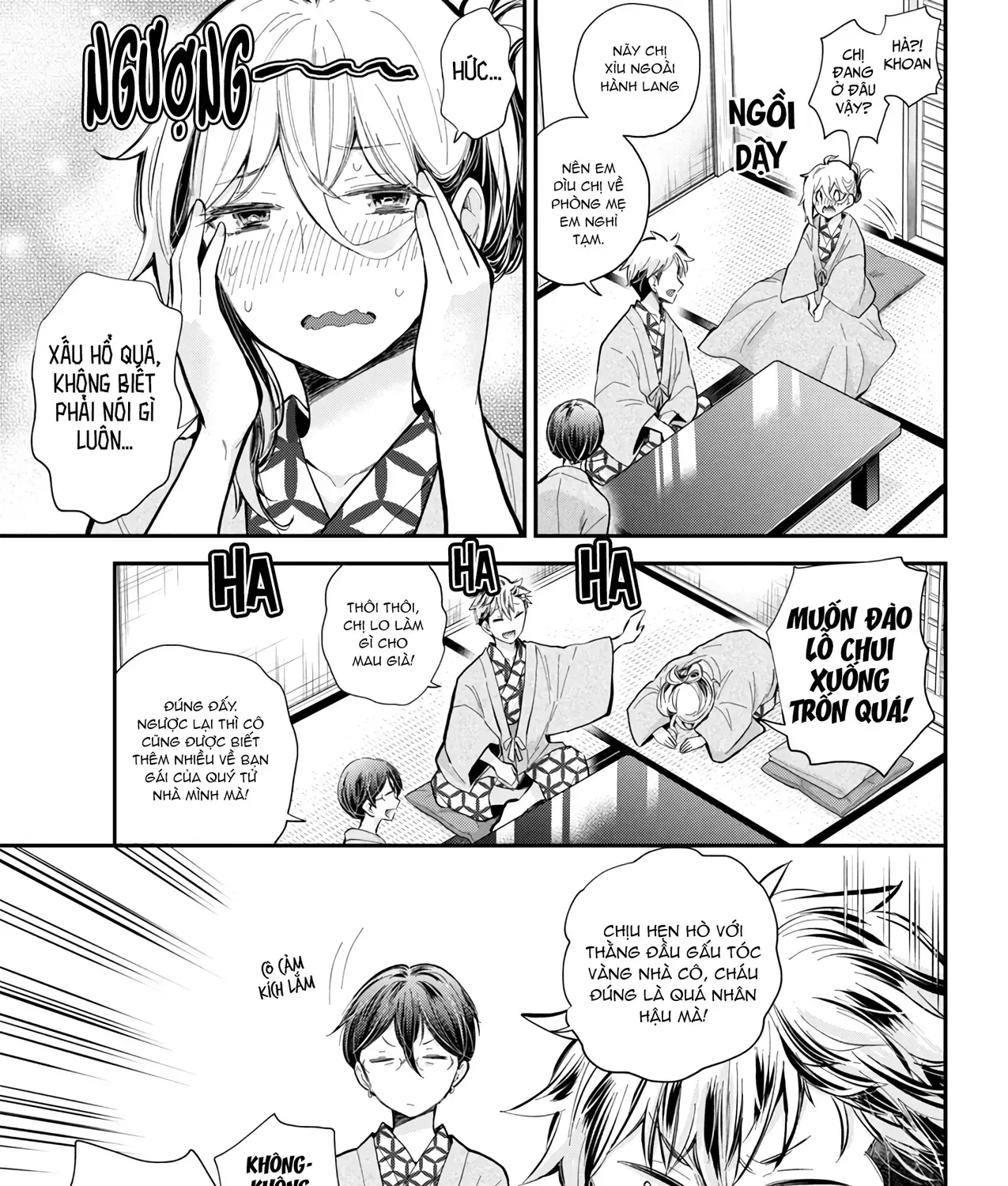 Shingeki No Eroko-San: Hen Na Oneesan Wa Danshi Kousei To Nakayoku Naritai Chap 53 - Next Chap 54