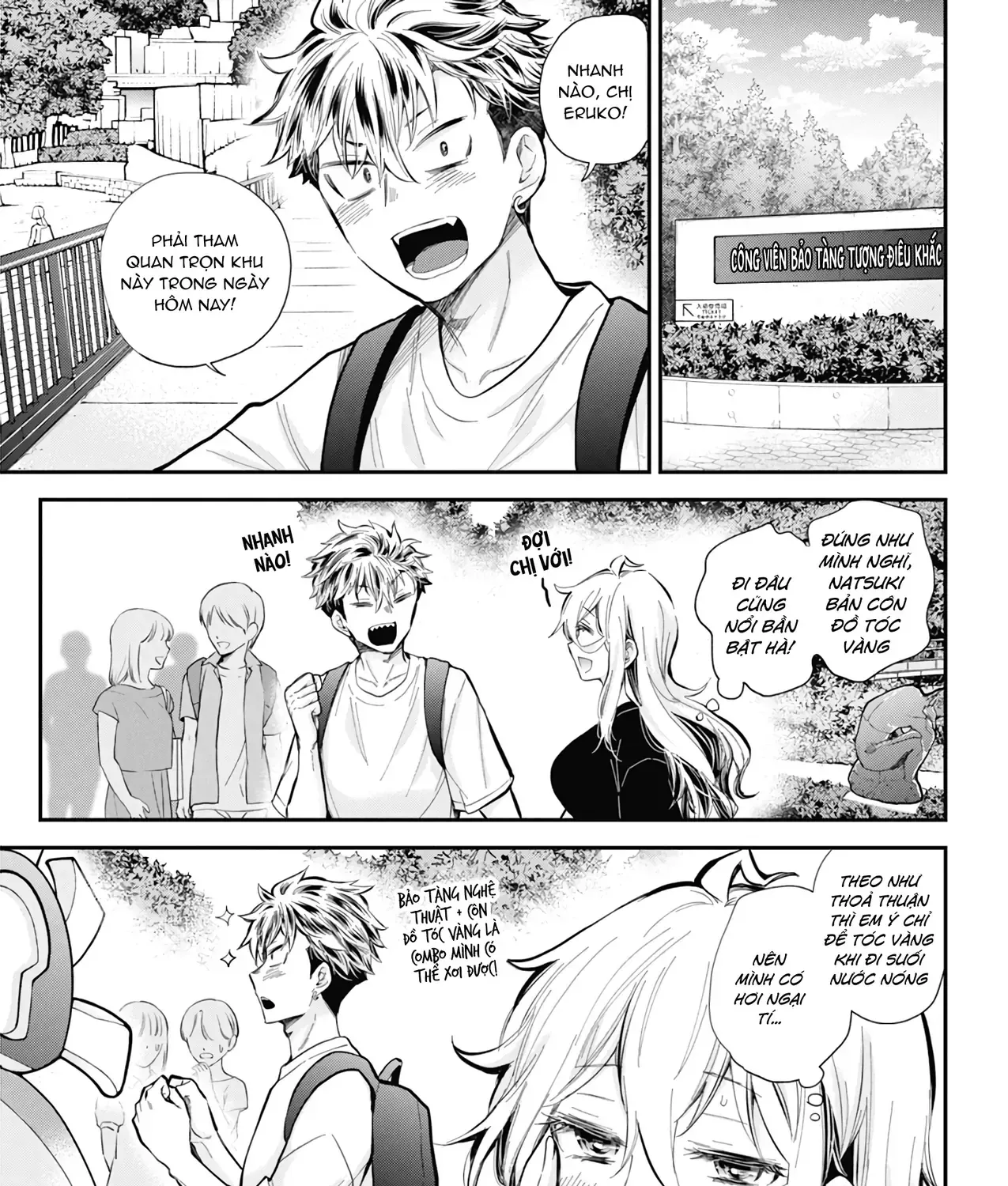 Shingeki No Eroko-San: Hen Na Oneesan Wa Danshi Kousei To Nakayoku Naritai Chap 54 - Next Chap 55