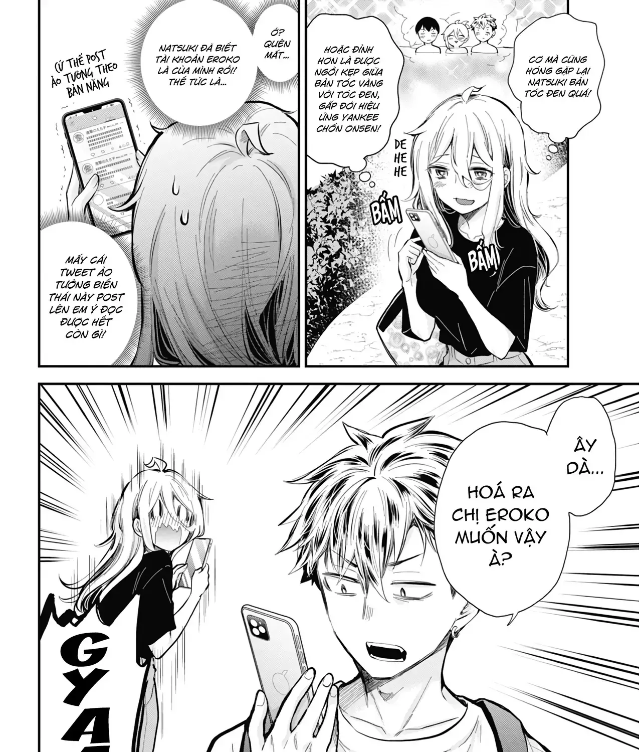 Shingeki No Eroko-San: Hen Na Oneesan Wa Danshi Kousei To Nakayoku Naritai Chap 54 - Next Chap 55