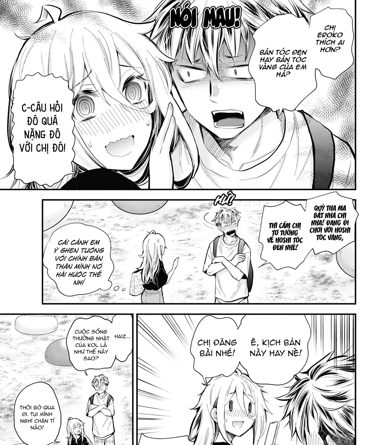 Shingeki No Eroko-San: Hen Na Oneesan Wa Danshi Kousei To Nakayoku Naritai Chap 54 - Next Chap 55