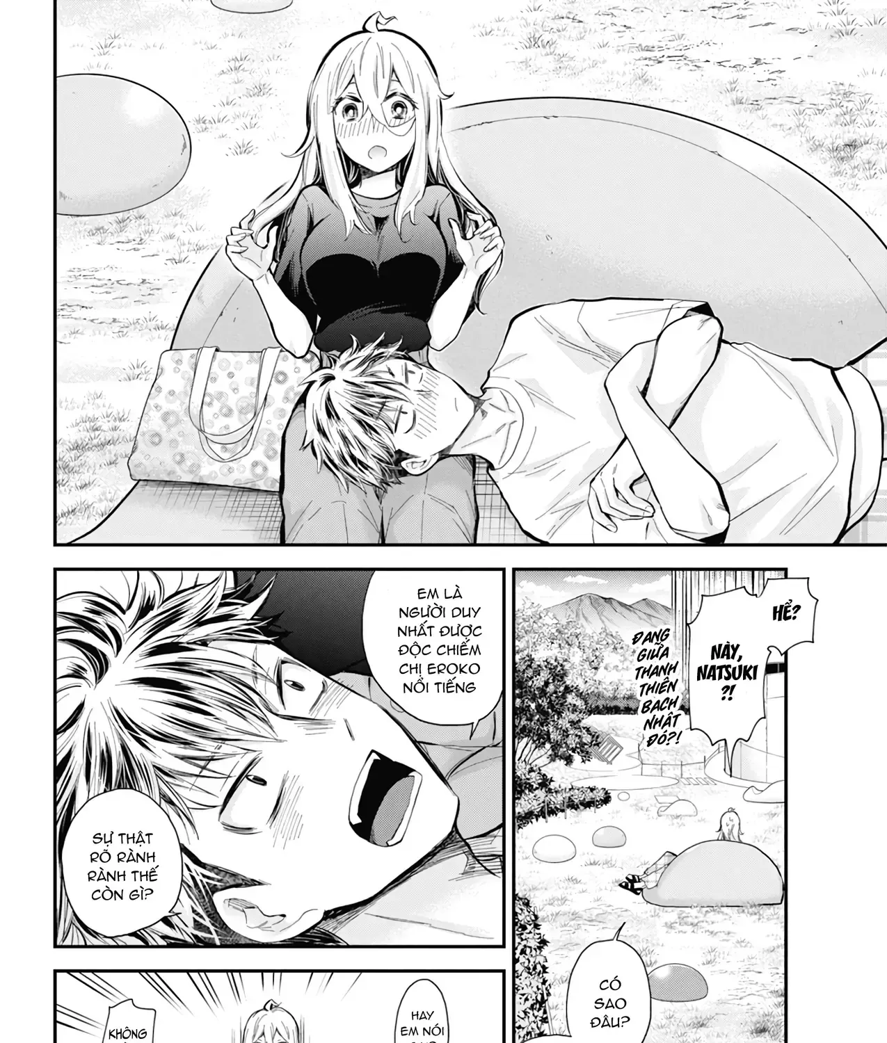 Shingeki No Eroko-San: Hen Na Oneesan Wa Danshi Kousei To Nakayoku Naritai Chap 54 - Next Chap 55