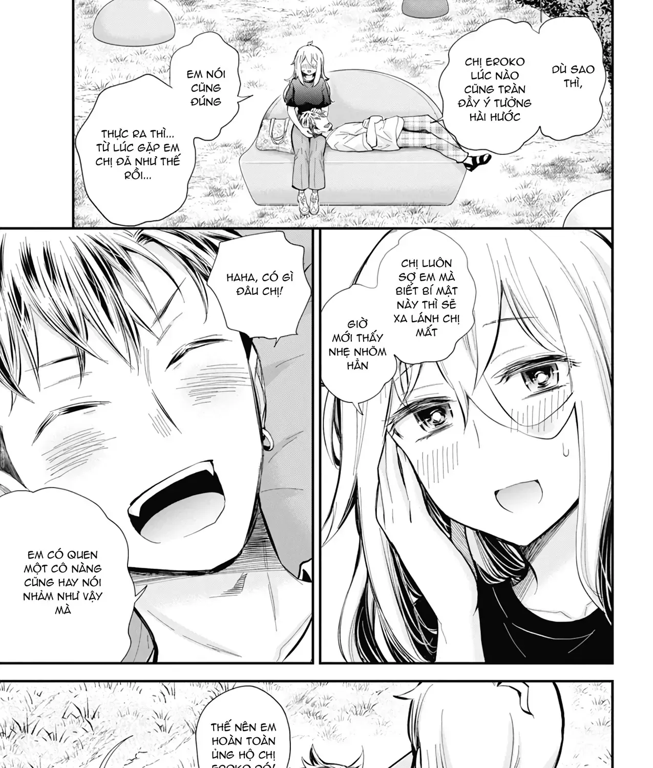 Shingeki No Eroko-San: Hen Na Oneesan Wa Danshi Kousei To Nakayoku Naritai Chap 54 - Next Chap 55