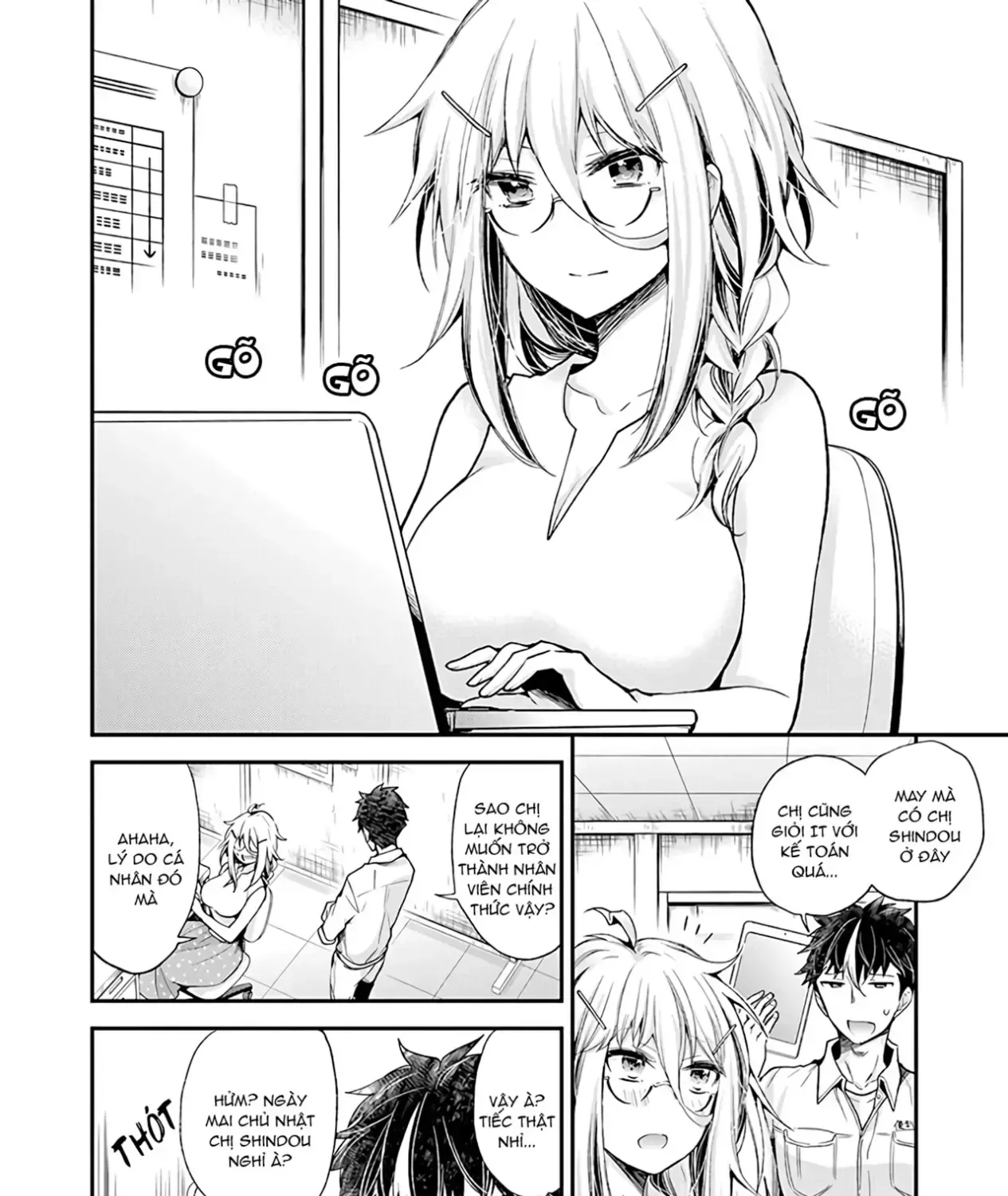 Shingeki No Eroko-San: Hen Na Oneesan Wa Danshi Kousei To Nakayoku Naritai Chap 7 - Next Chap 8