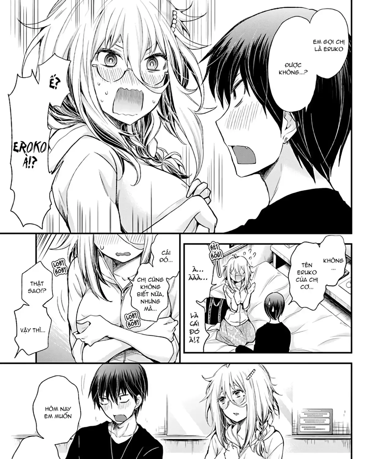 Shingeki No Eroko-San: Hen Na Oneesan Wa Danshi Kousei To Nakayoku Naritai Chap 7 - Next Chap 8