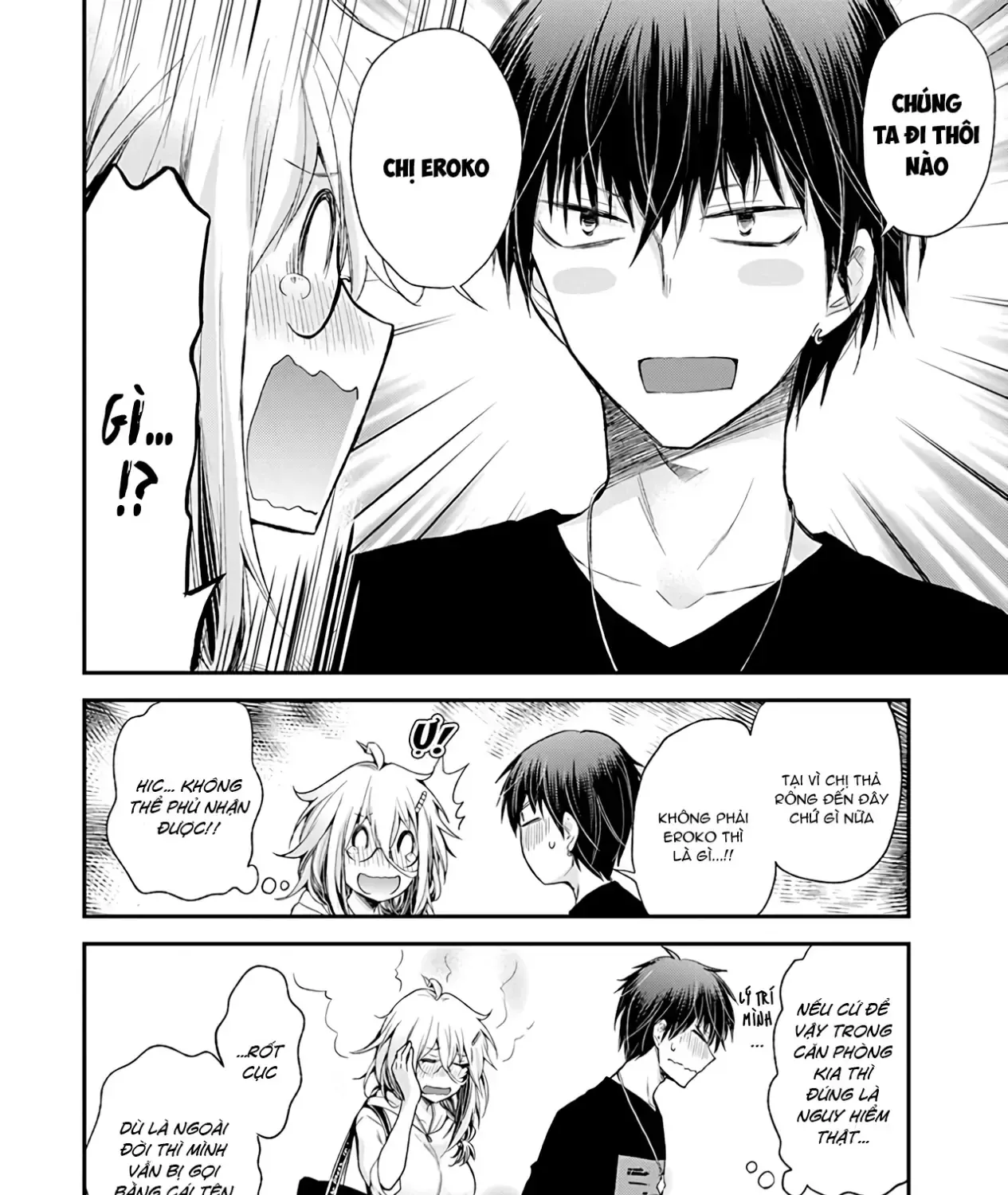 Shingeki No Eroko-San: Hen Na Oneesan Wa Danshi Kousei To Nakayoku Naritai Chap 7 - Next Chap 8